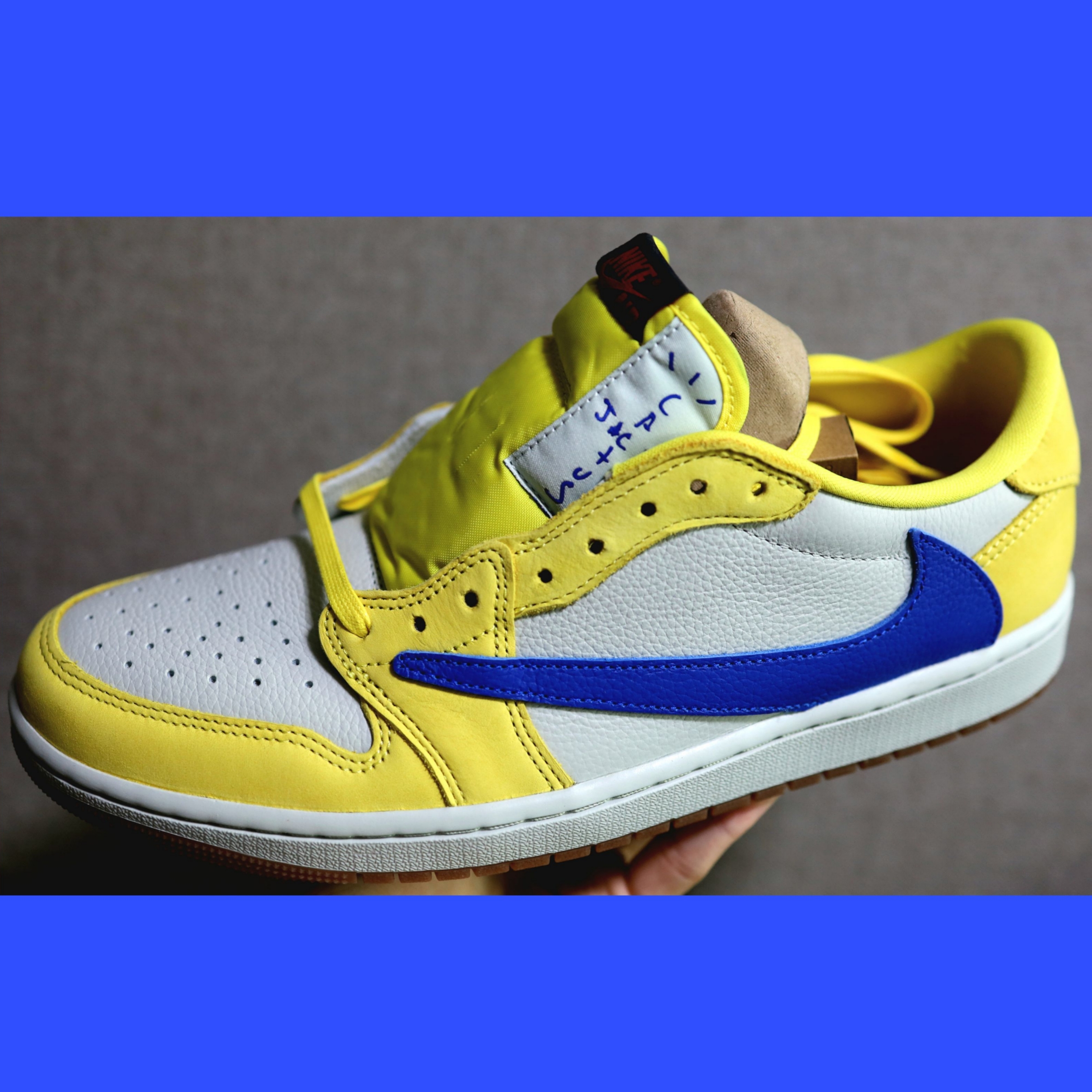 (W) Jordan 1 x Travis Scott Retro Low OG SP Canary 착용 스타일