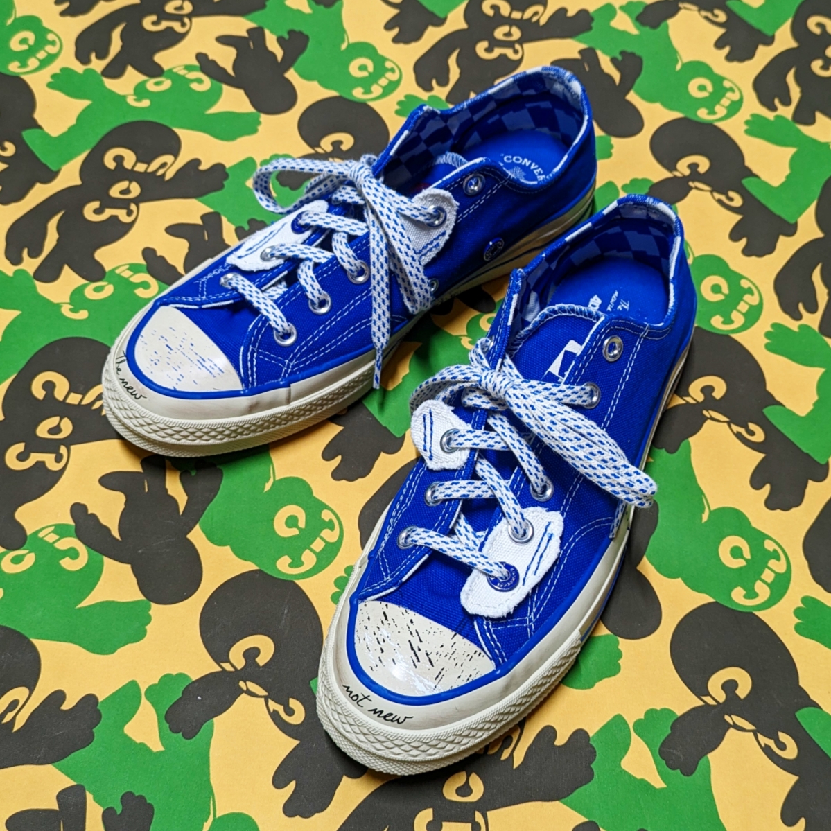 Converse x Ader Error Chuck 70 Ox Imperial Blue 착용 스타일 - 2