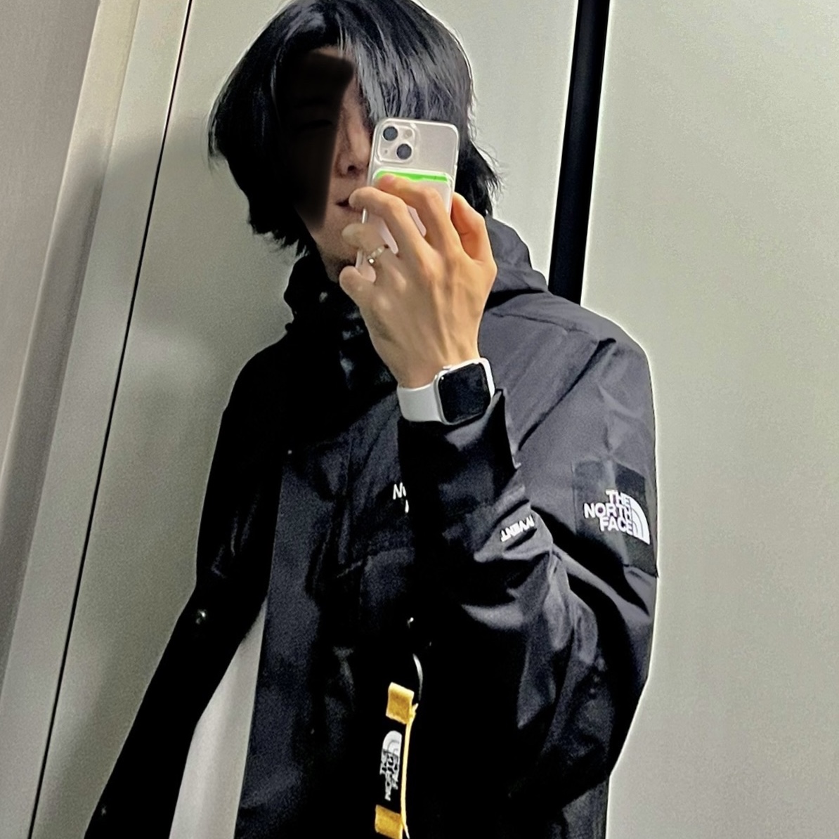 The North Face White Label Neo Vaiden Jacket Black 착용 스타일