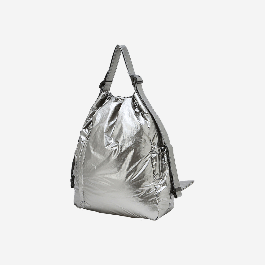 아떼 바네사브루노 르봉 백팩 & 숄더백 라지 글로시 그레이(Athe Vanessabruno Ruban Backpack And Shoulder Bag Large Glossy Grey) - 3