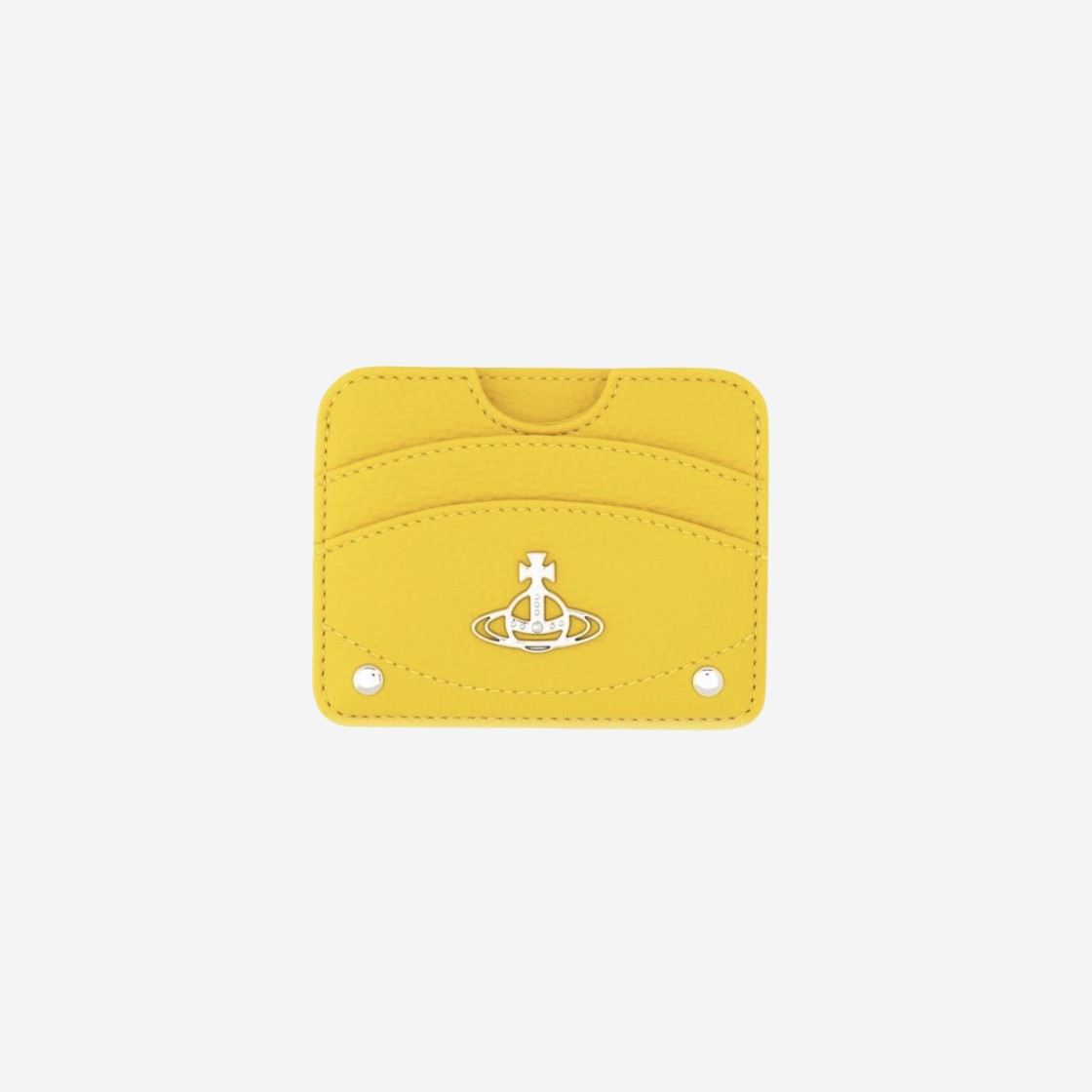 Vivienne Westwood Re-Vegan Half Moon Card Holder Yellow 상세 이미지 1