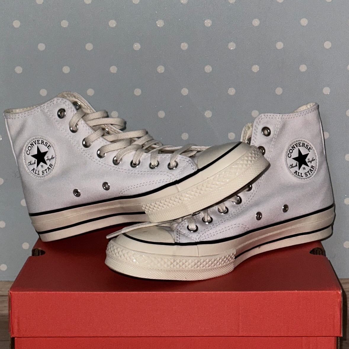 Converse Chuck 70 Black Pinstripe White 착용 스타일