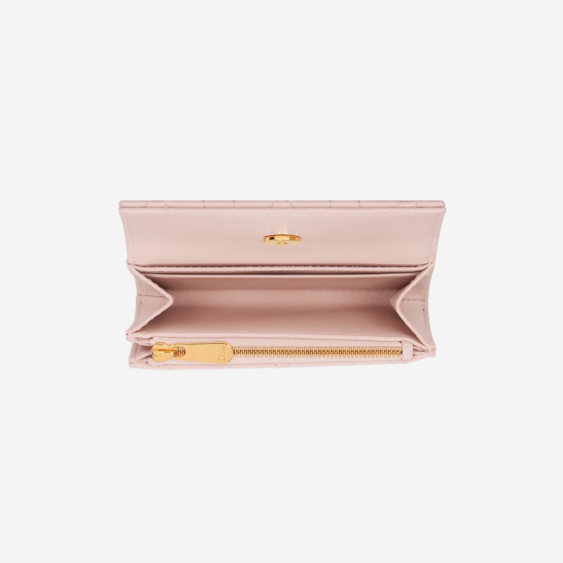 Dior Jolie Glycine Wallet Cannage Lambskin Powder Pink 상세 이미지 3