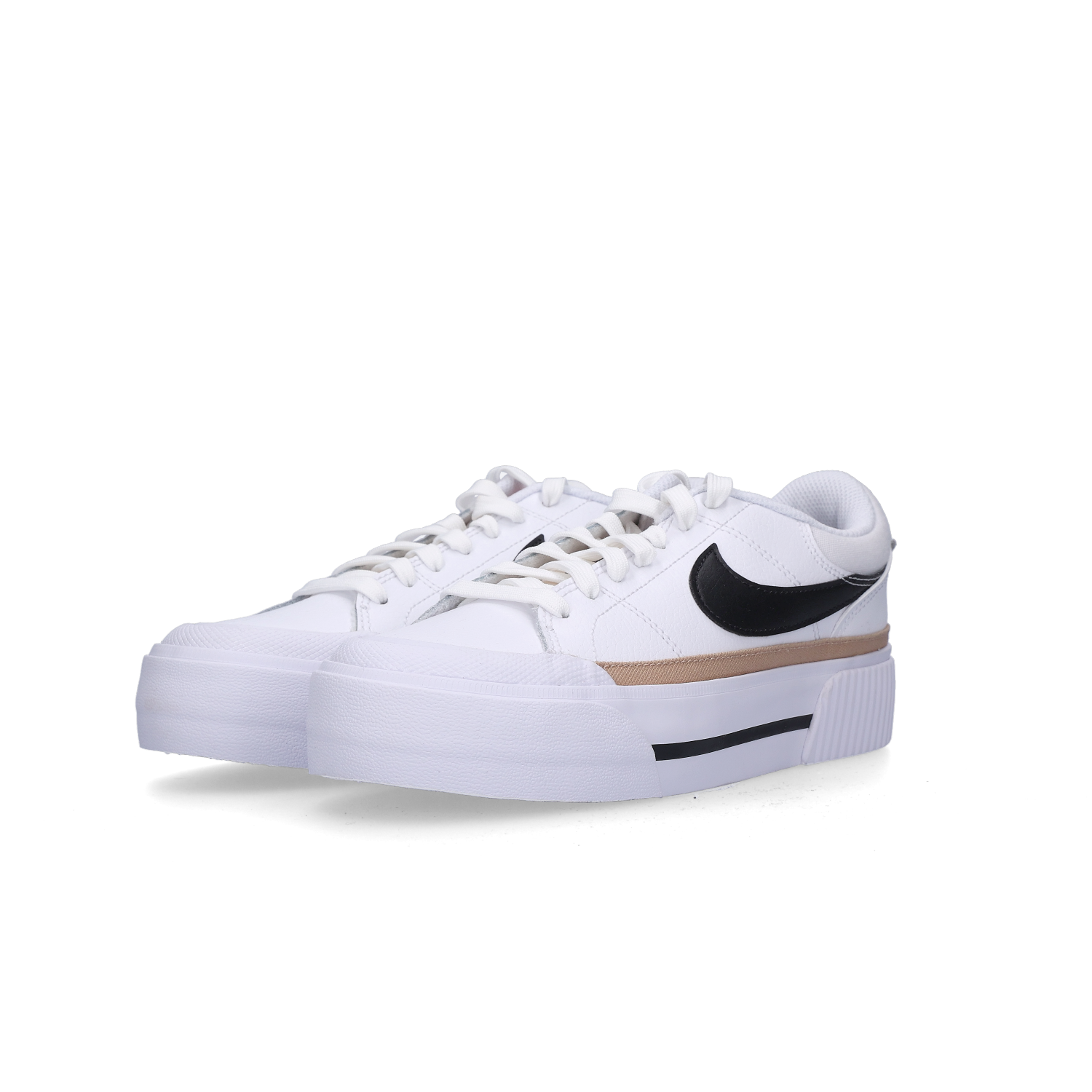 (W) Nike Court Legacy Lift White Black