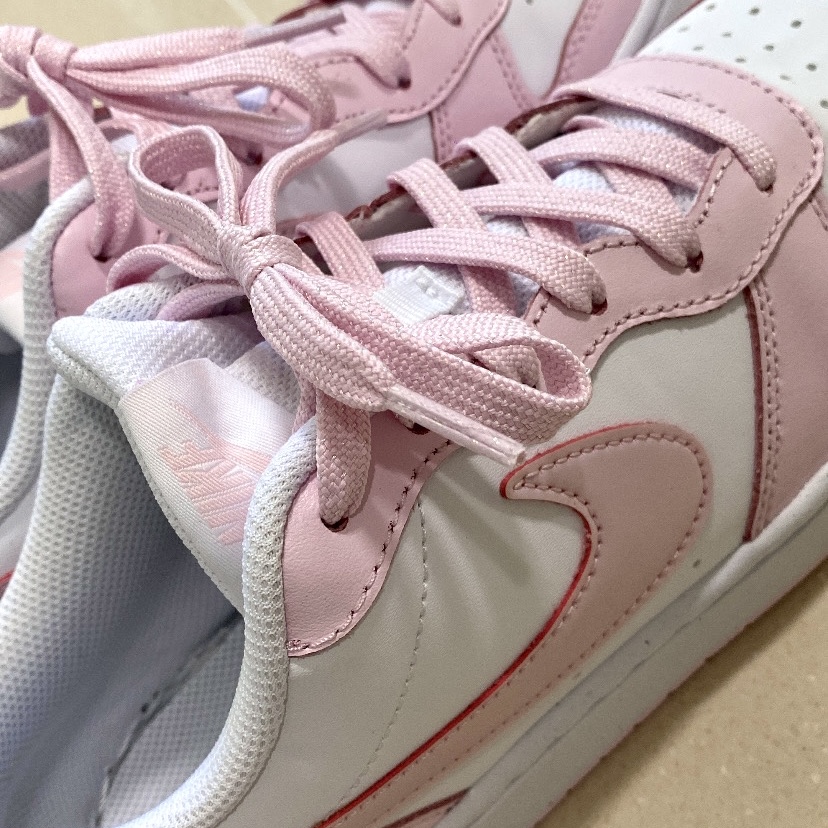 (GS) Nike Court Borough 2 SE White Pink Foam 착용 스타일