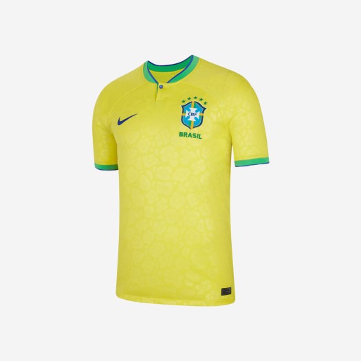 나이키 브라질 2022/23 드라이핏 스타디움 홈 저지 다이나믹 옐로우 (논 마킹 버전)