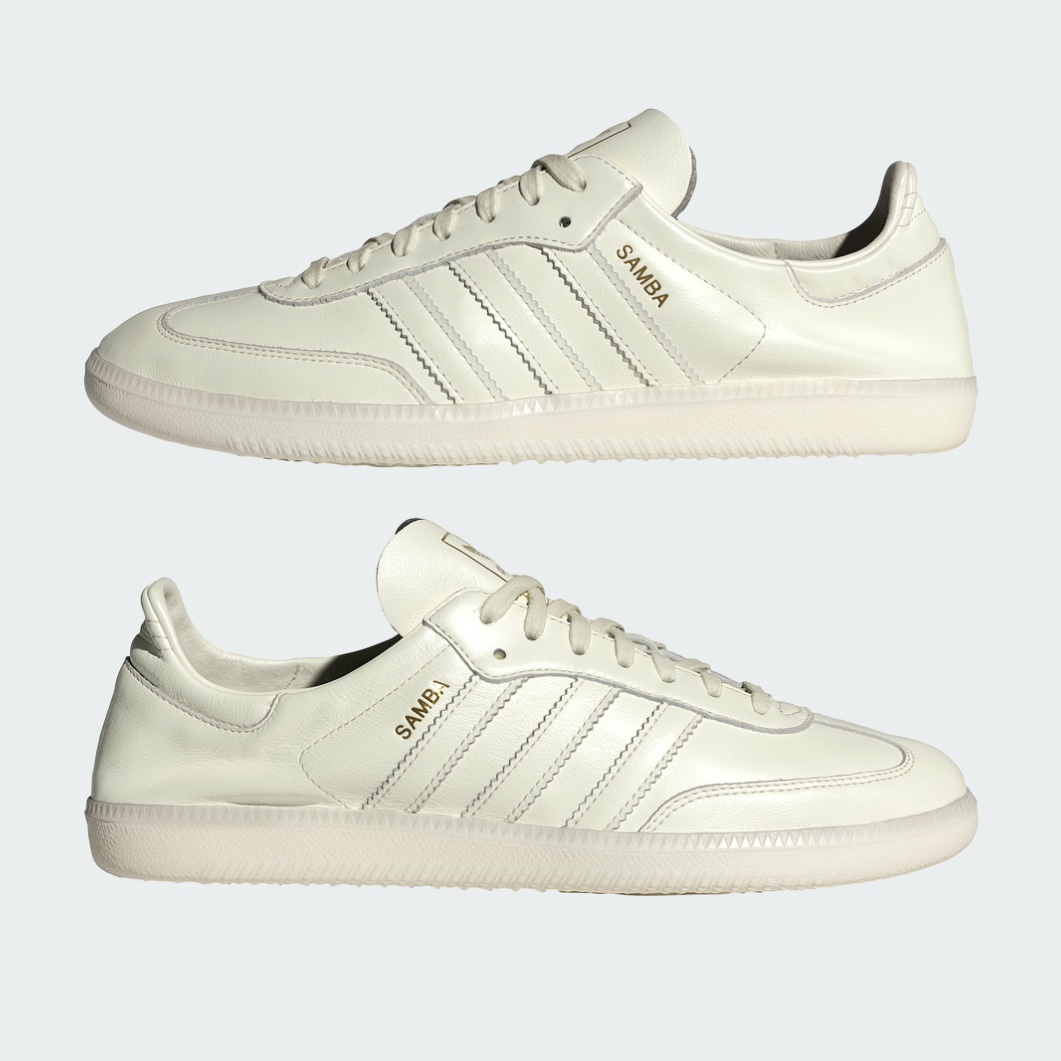 Adidas Samba Decon Ivory Gold Metallic 착용 스타일