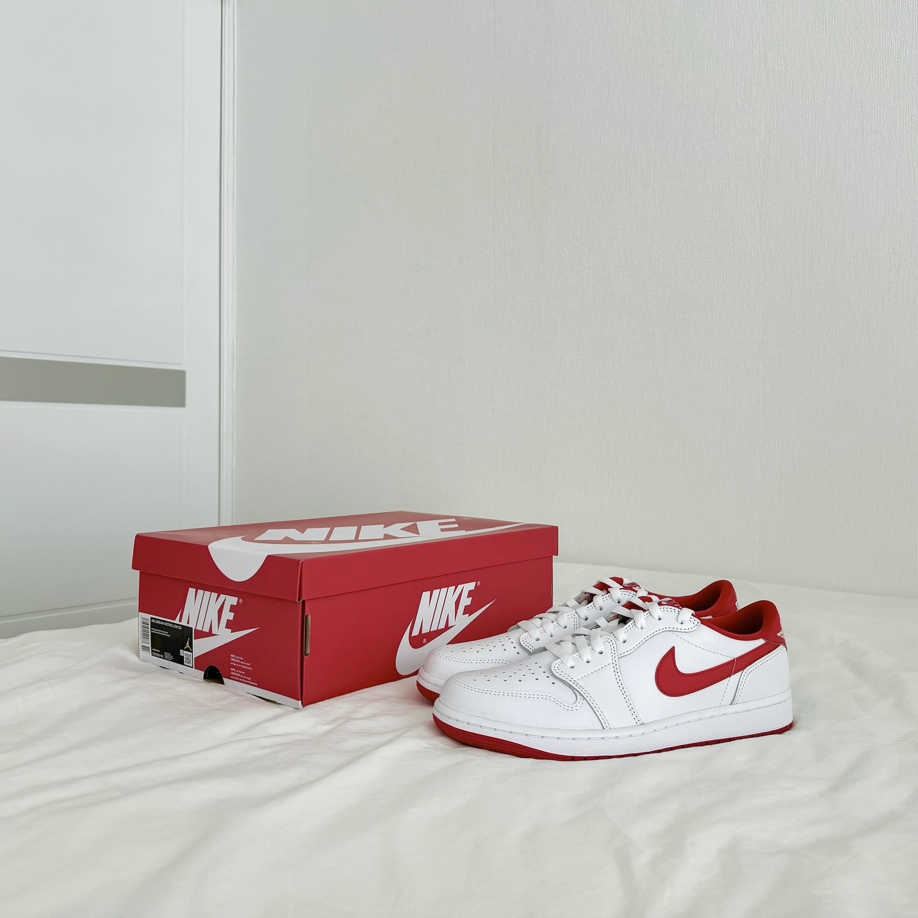 Jordan 1 Retro Low OG University Red 착용 스타일