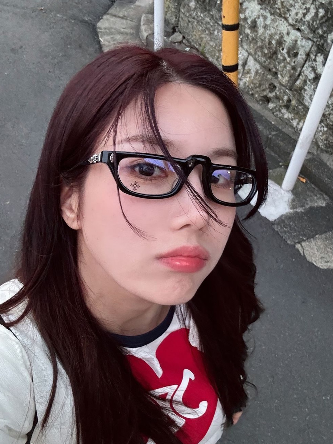 Gentle Monster Karl C1 Translucent, JTO Originals Ace High Brown Gradient 착용 스타일 - 5