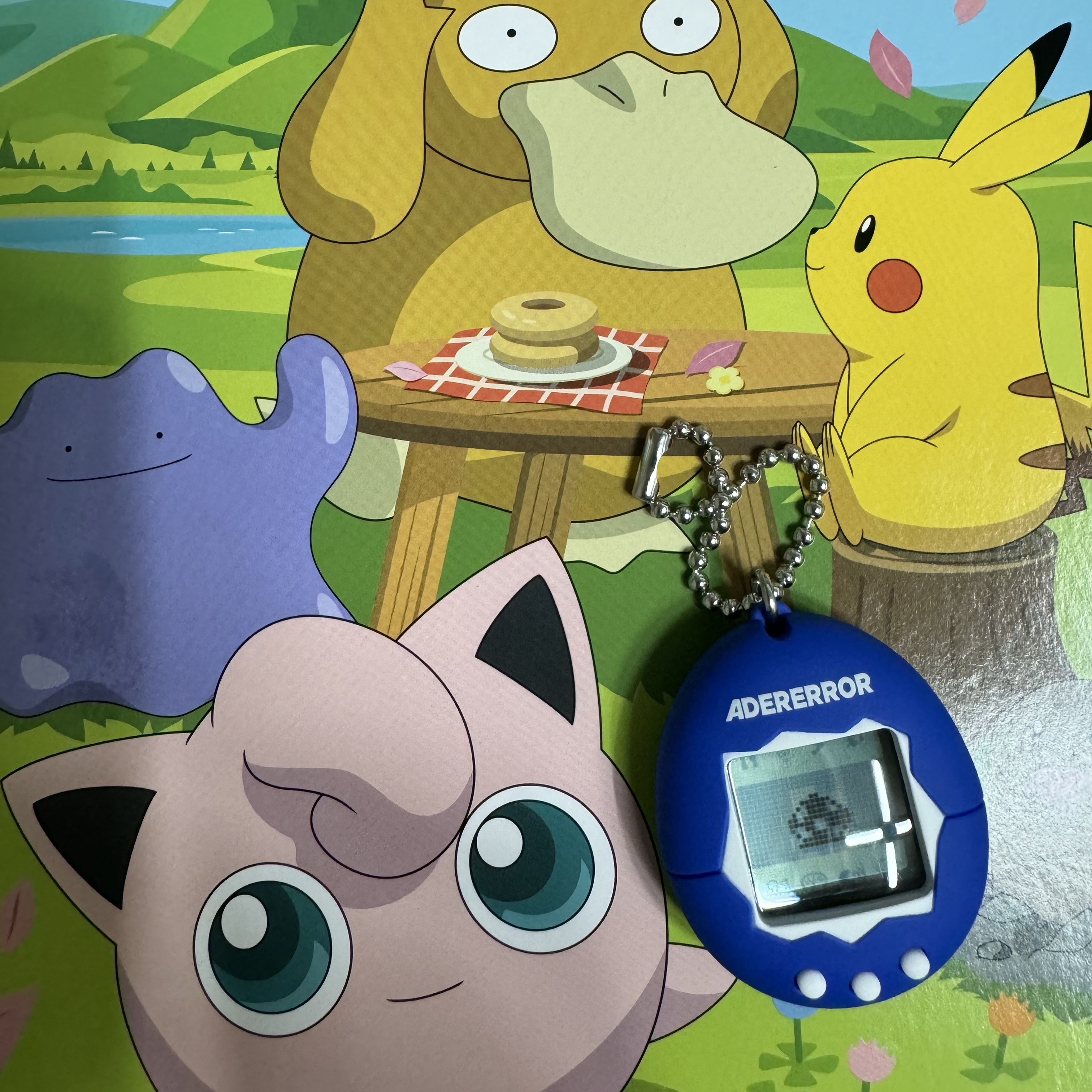 Ader Error x Bandai Original Tamagotchi Z-Blue 착용 스타일