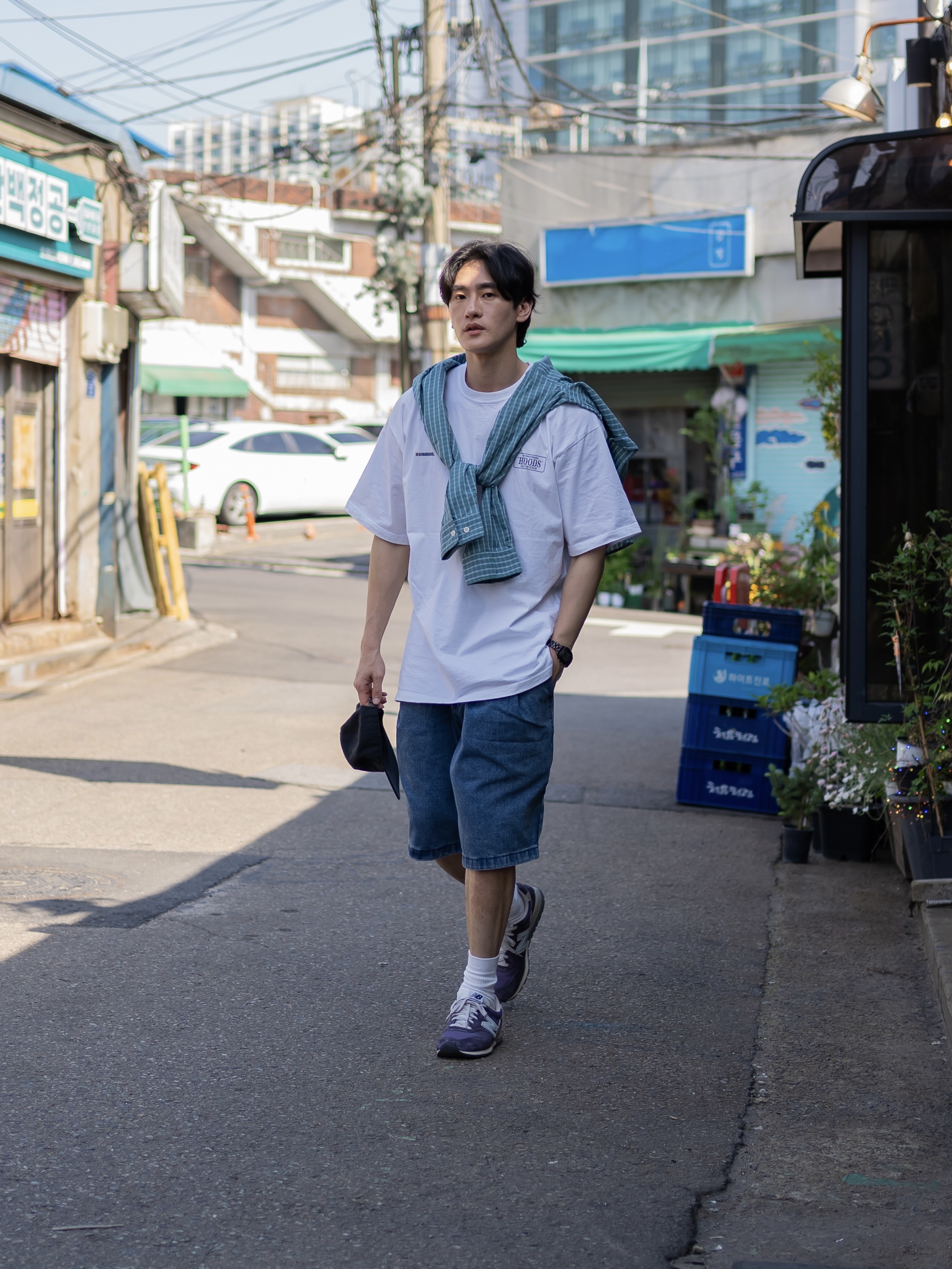 New Balance 996 Purple 착용 스타일 - 4