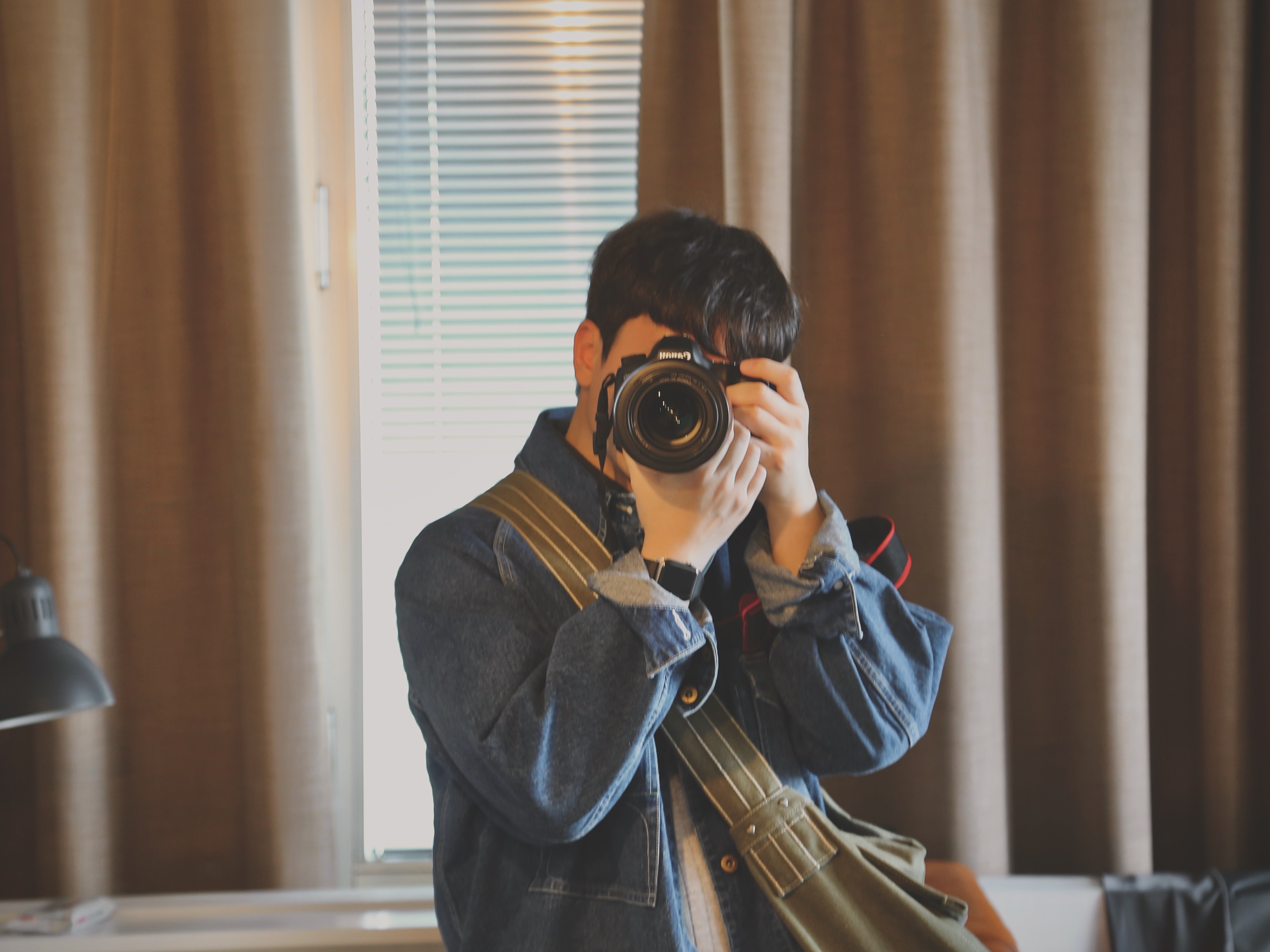 Human Made Mail Bag Olive Drab, Human Made Denim Coverall Jacket Indigo 착용 스타일