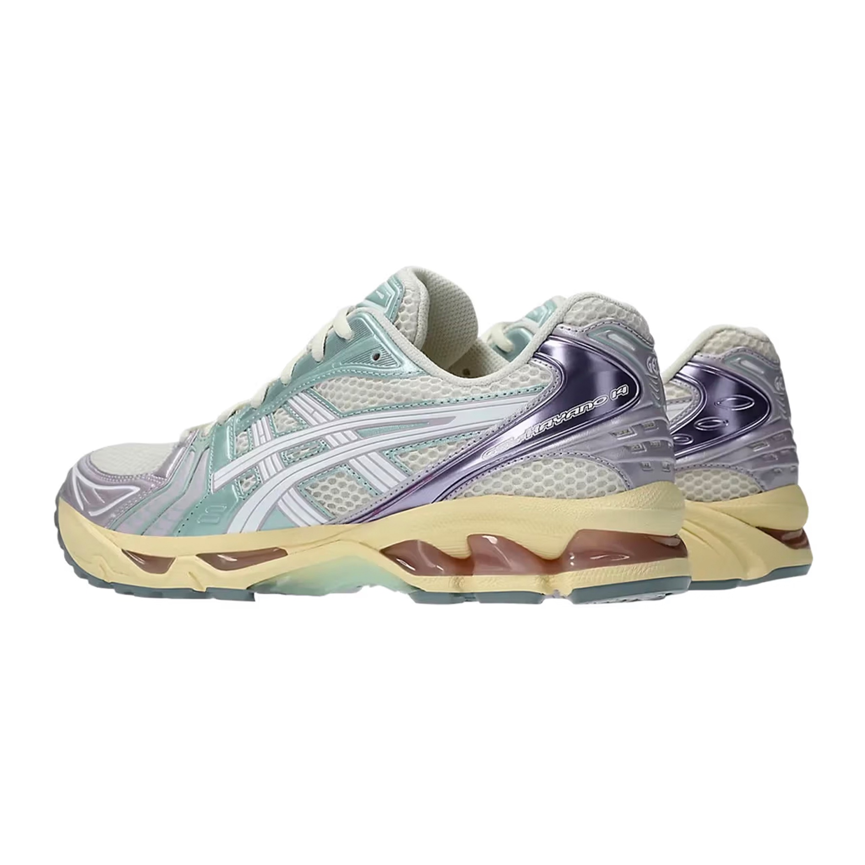 Asics Gel-Kayano 14 Cream Black, (W) Asics Gel-Kayano 14 White Midnight 착용 스타일 - 3