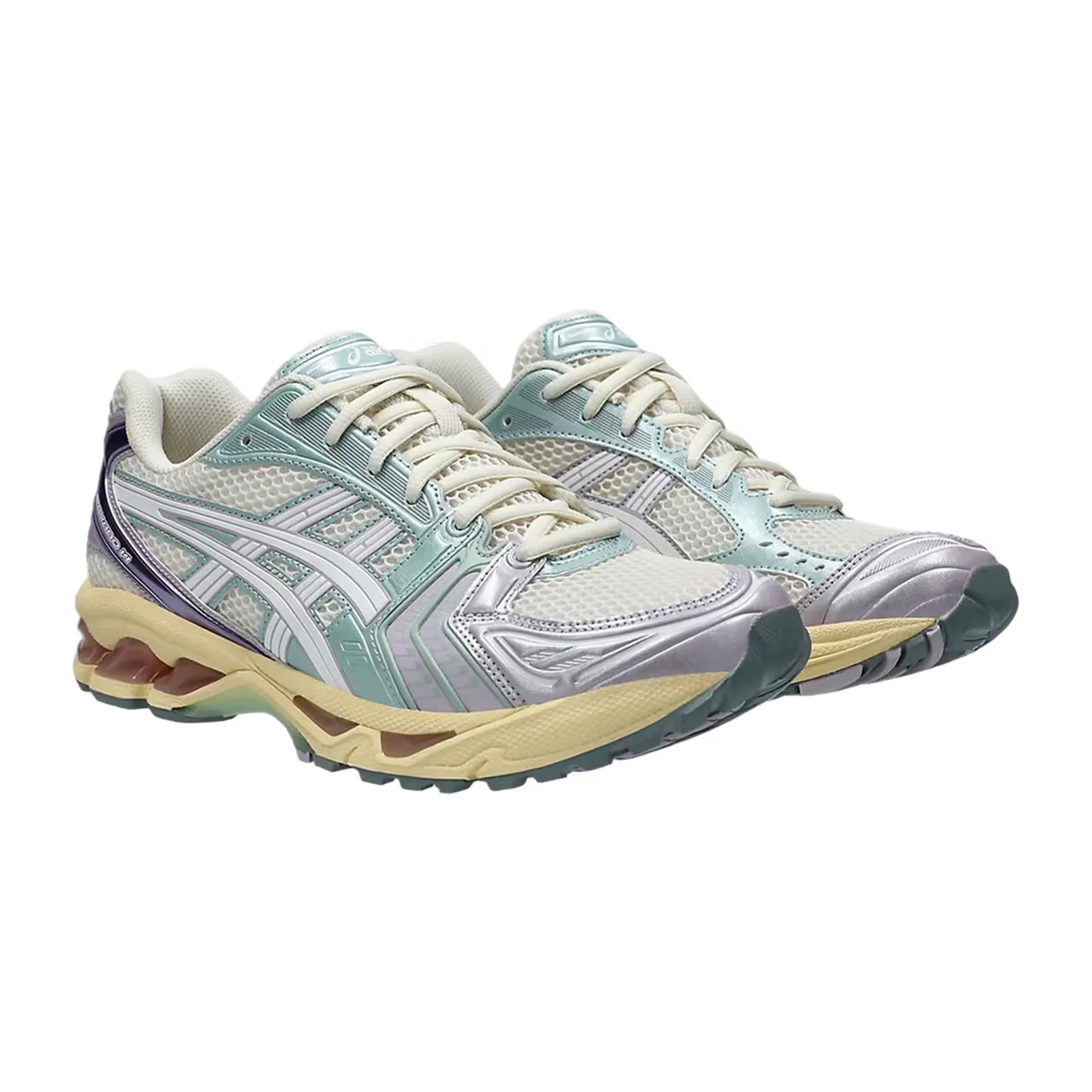 Asics Gel-Kayano 14 Cream Black, (W) Asics Gel-Kayano 14 White Midnight 착용 스타일 - 2