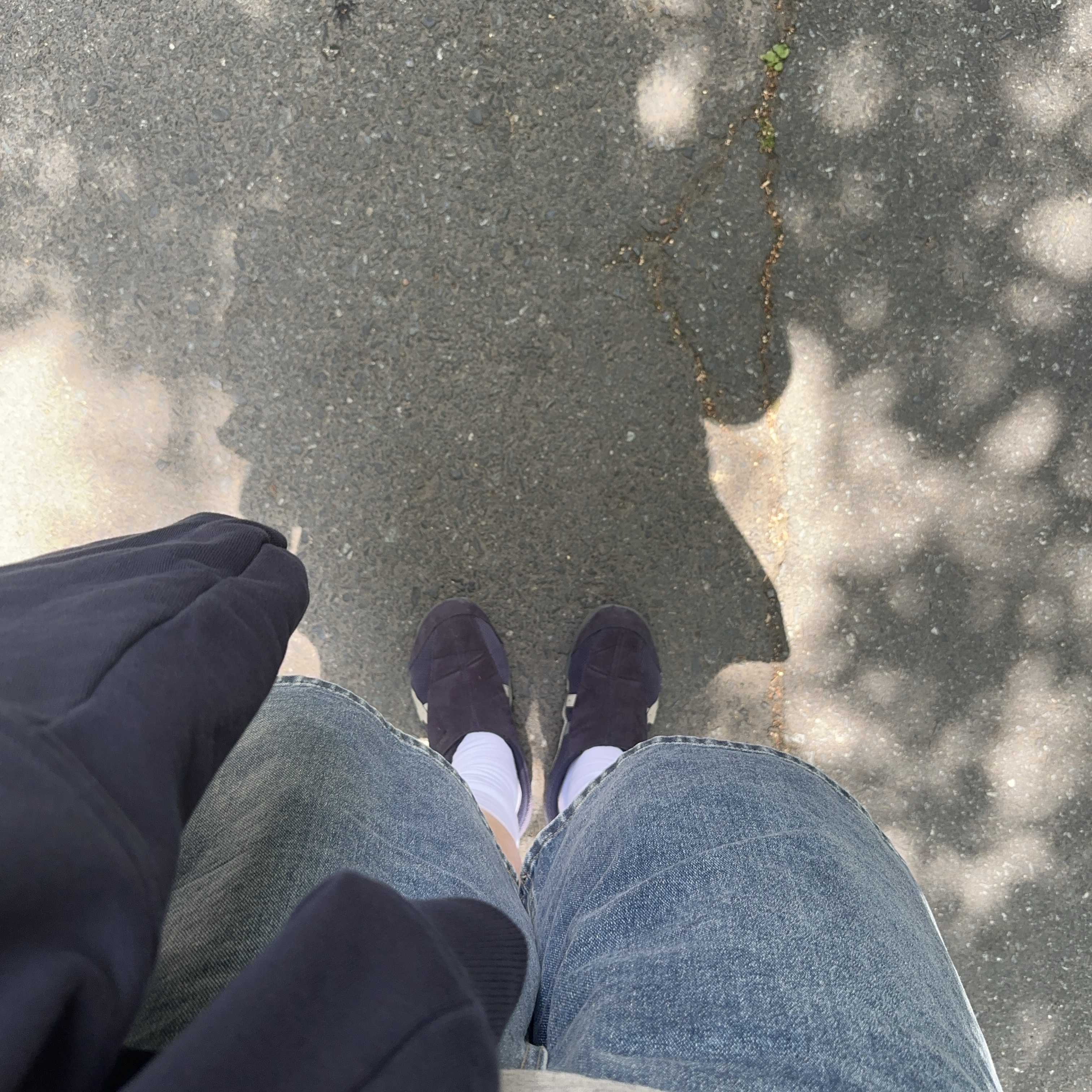 Asics Life Walker 101 Peacoat Feather Grey - 3E Wide 착용 스타일