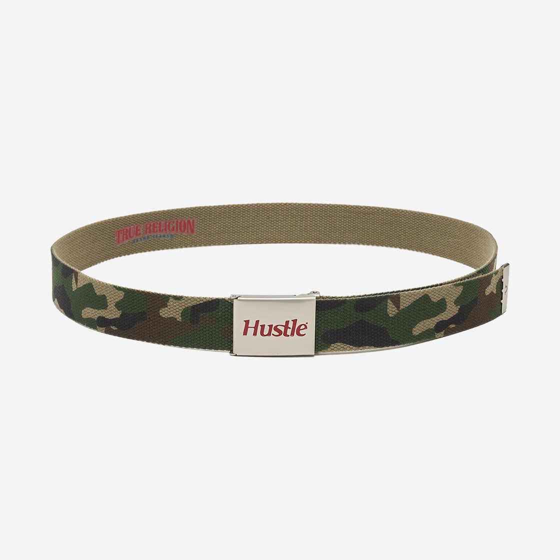 True Religion Hustle Webbing Belt Camo 상세 이미지 1