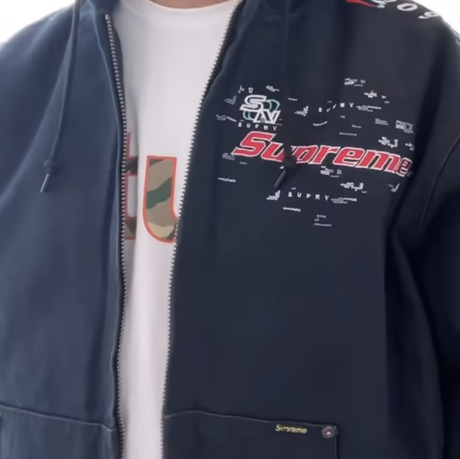 Supreme Aoi Hooded Work Jacket Black - 24SS 착용 스타일 - 2