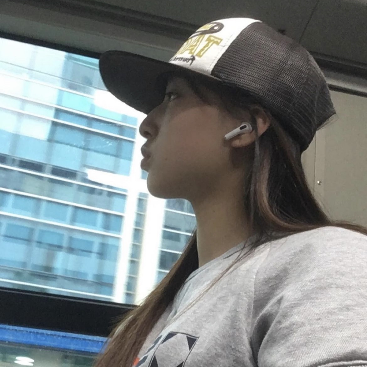 Safarispot Safety Logo Mesh Cap Black, Safarispot Safety Logo Mesh Cap Brown 착용 스타일