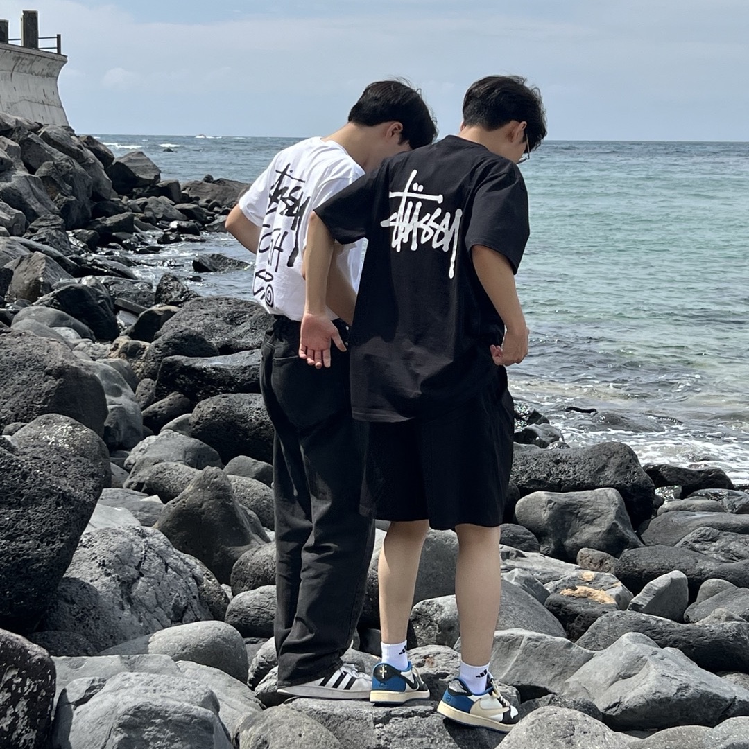 Stussy Tough Gear T-Shirt White 착용 스타일