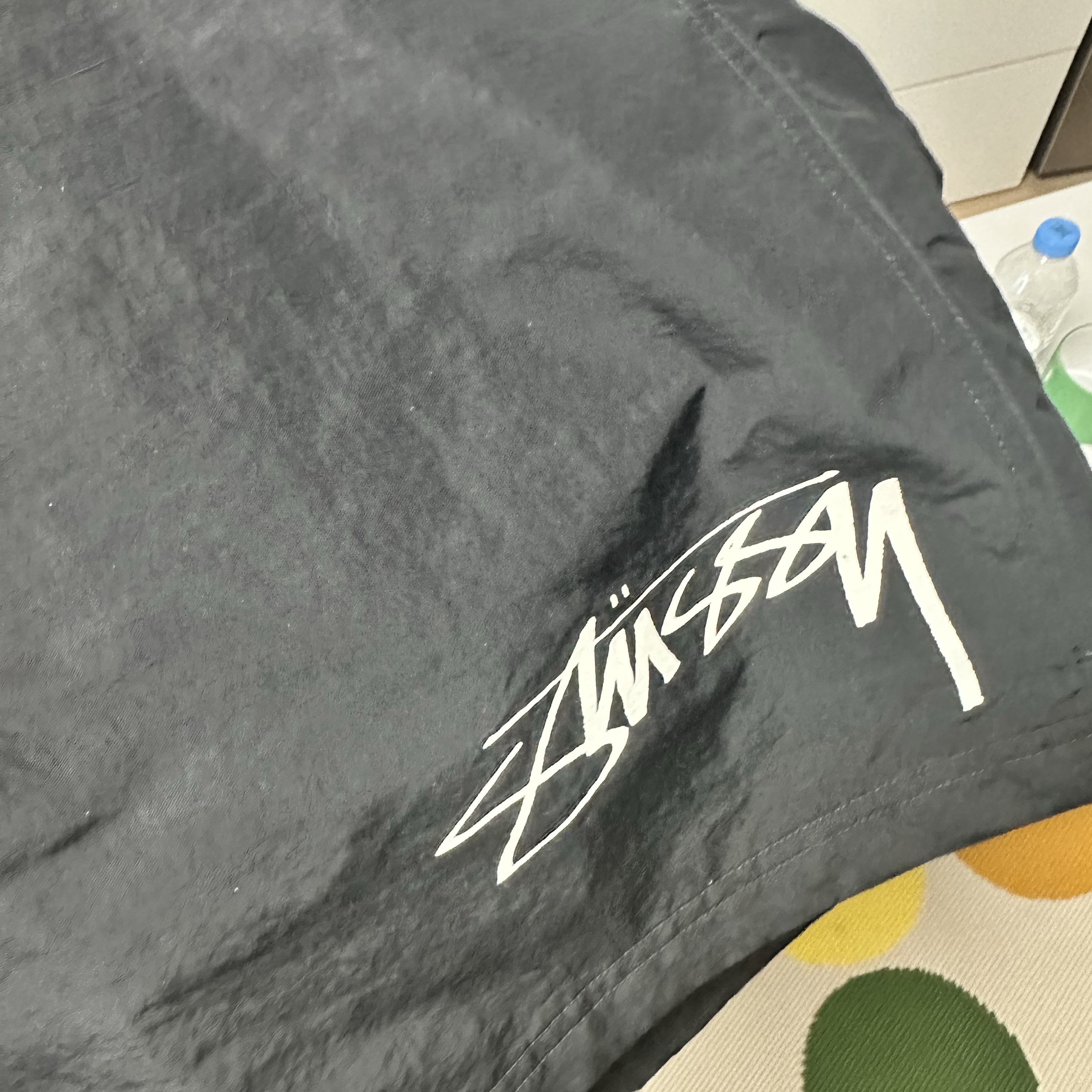 Nike x Stussy Shorts Black (FJ9167-010), Stussy David Carson Do Your Thang T-Shirt Black 착용 스타일 - 1