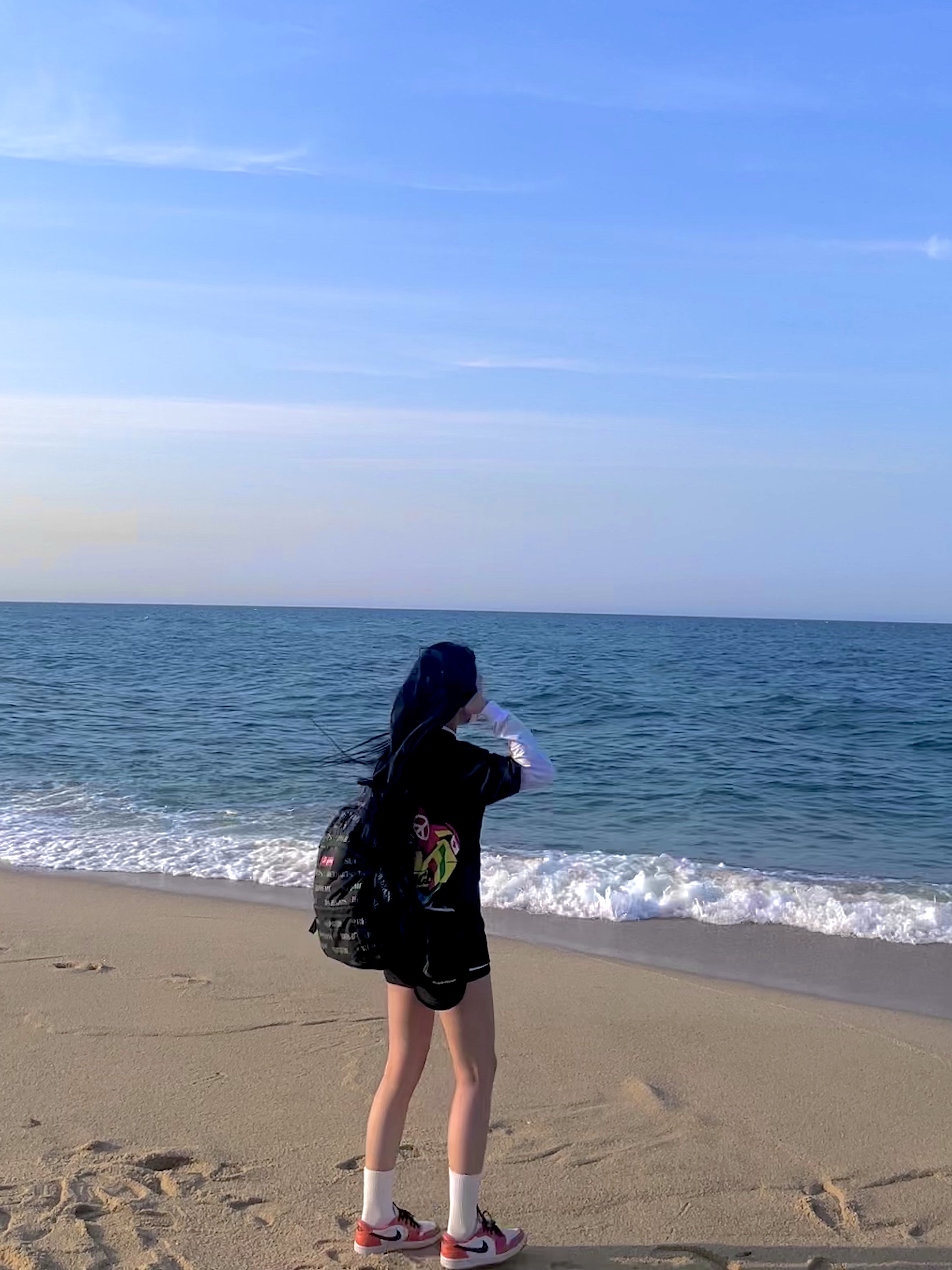 Palace Tri-Flag T-Shirt Black - 21SS, Jordan 1 Low OG Starfish 착용 스타일