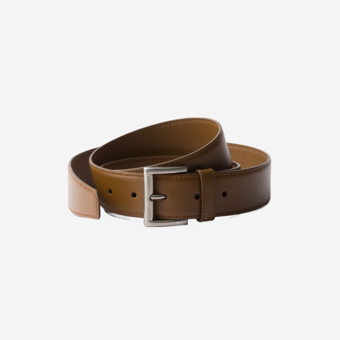 (W) Prada Leather Belt Hazelnut 상세 이미지 1