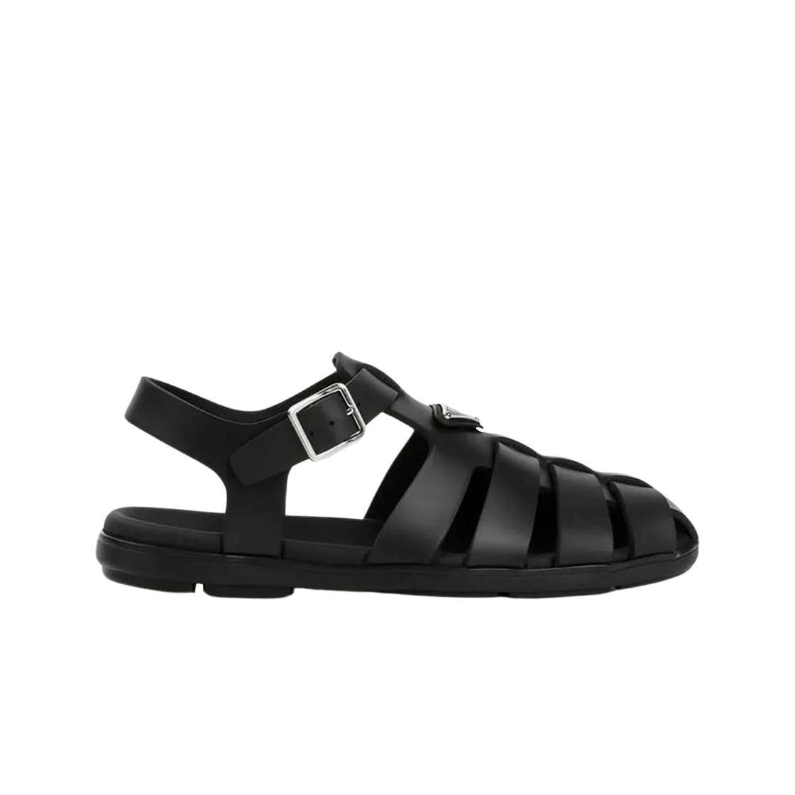 2X3119-3LKK-F0002 Prada Rubber Fisherman Sandals Black