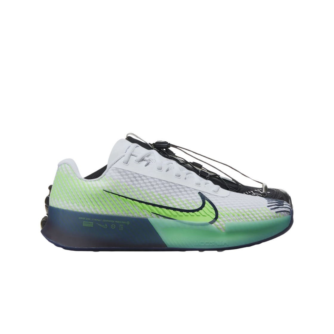 나이키 줌 베이퍼 11 HC 화이트 그린 스트라이크(Nike Zoom Vapor 11 HC White Green Strike) - 1