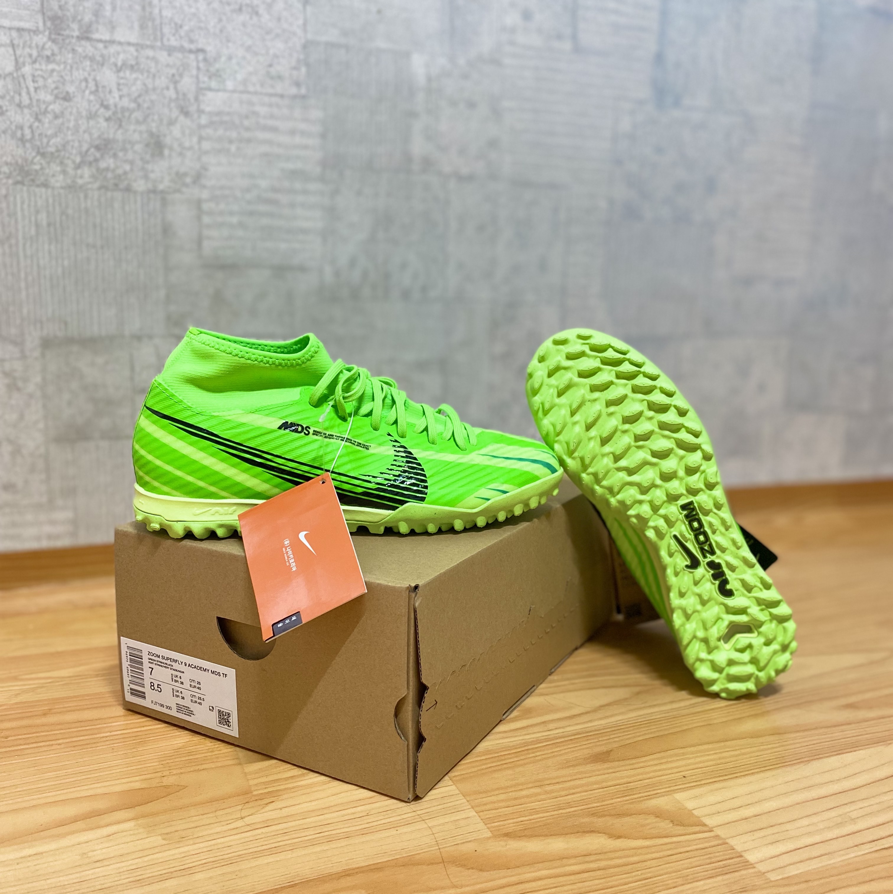 Nike Zoom Mercurial Superfly 9 Academy Dream Speed TF Green Strike Black 착용 스타일