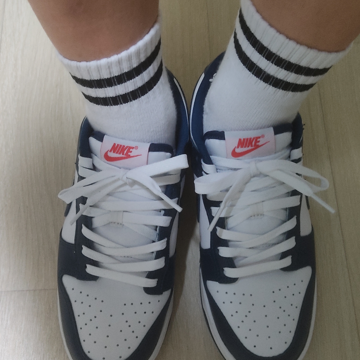 Nike Dunk Low Retro Valerian Blue 착용 스타일 - 3