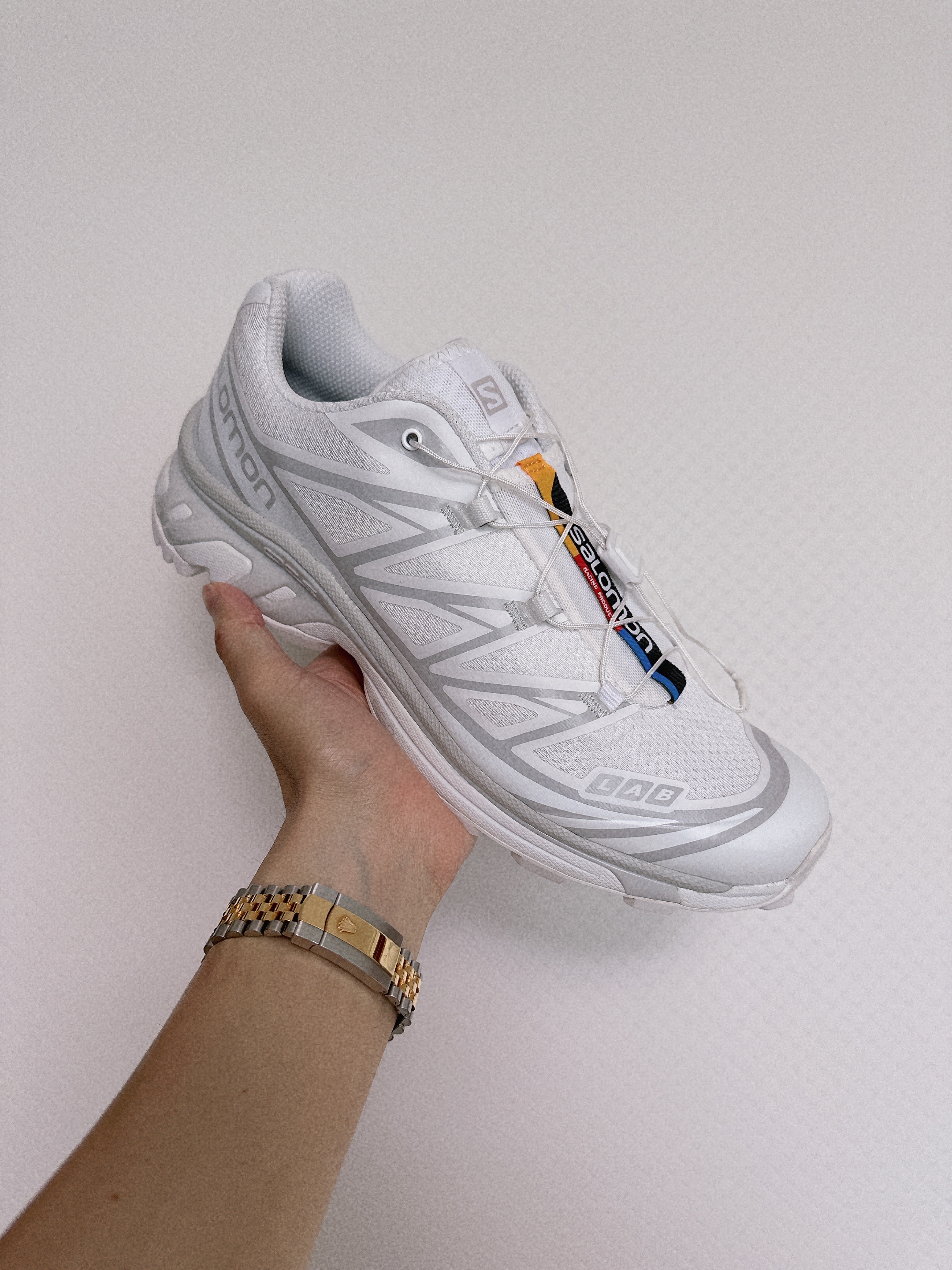 Salomon XT-6 ADV White 착용 스타일
