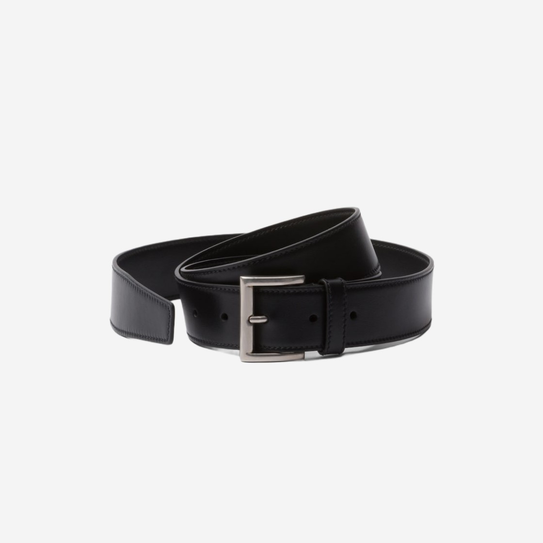 (W) Prada Leather Belt Black 상세 이미지 1