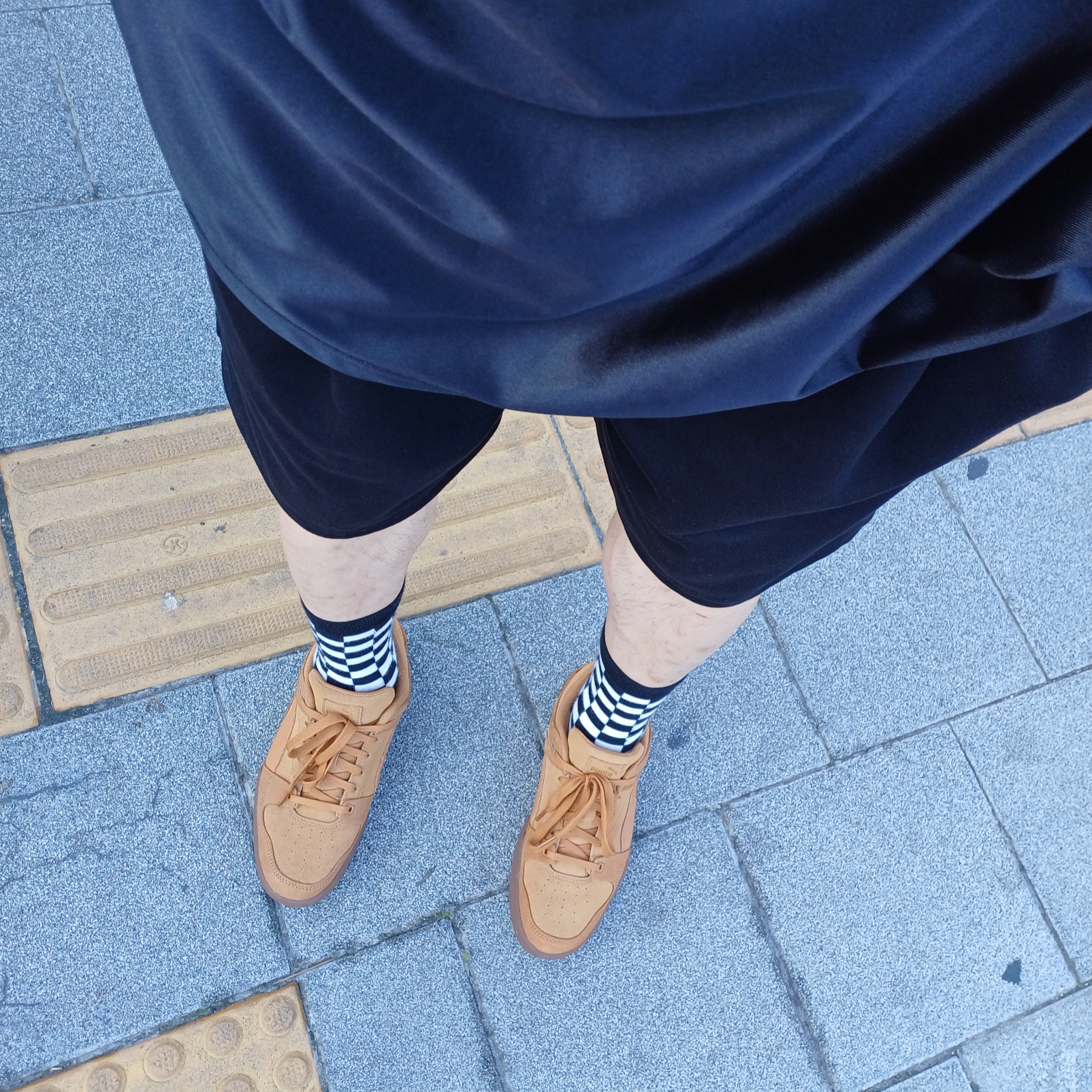 Puma Slipstream Suede Desert Tan Gum 착용 스타일