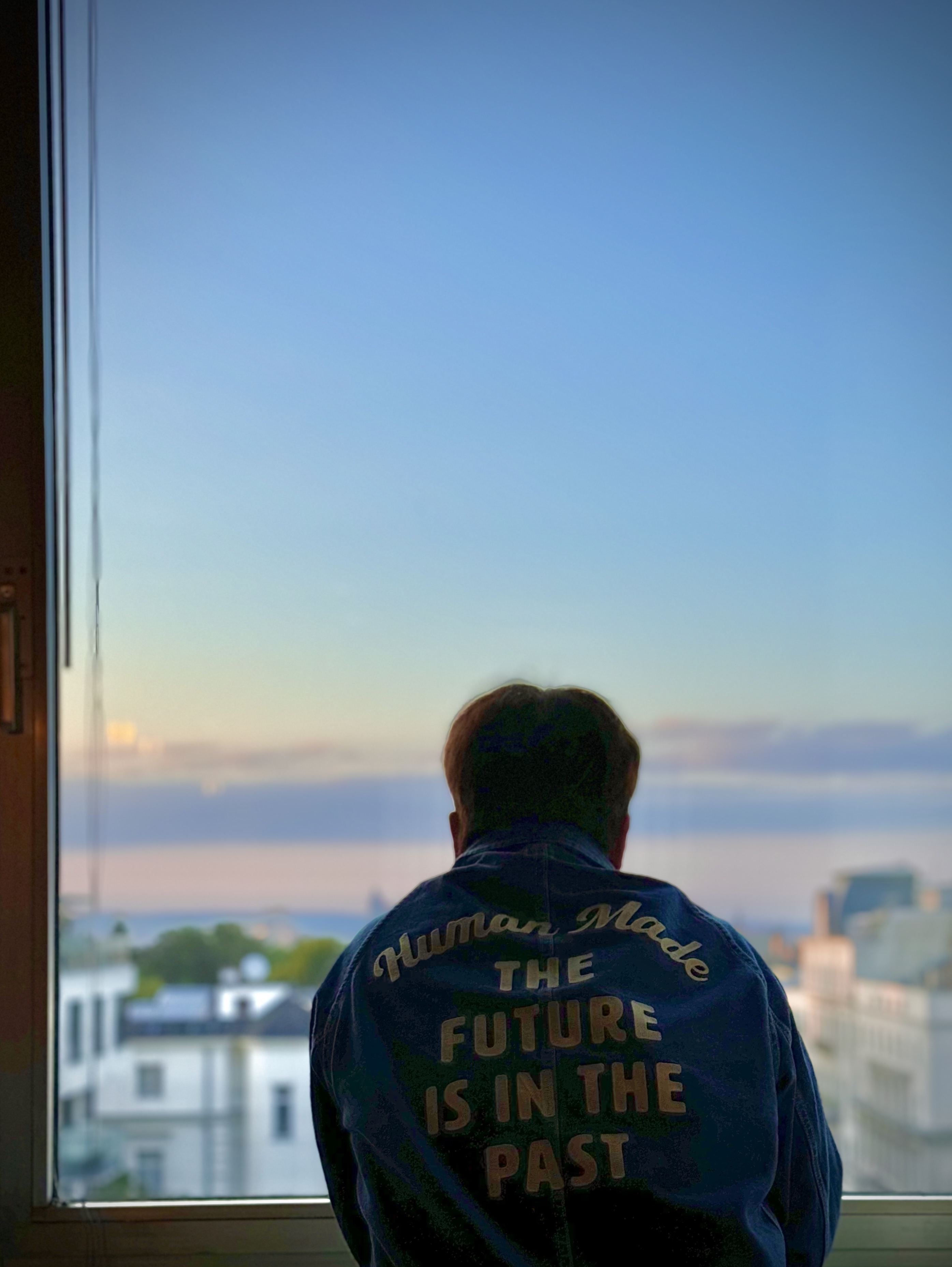 Human Made Denim Coverall Jacket Indigo 착용 스타일