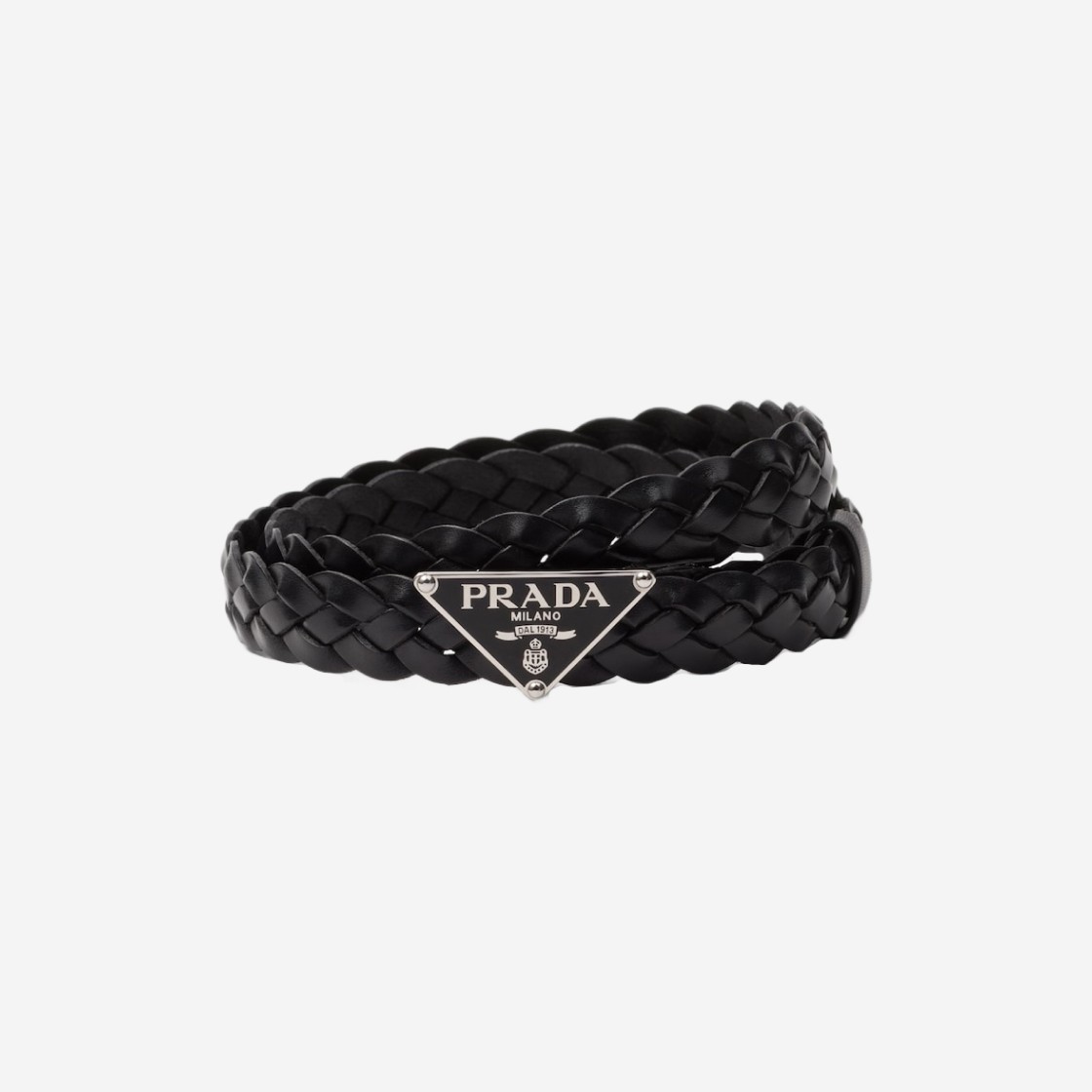 Prada Leather Belt Black 상세 이미지 1