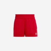 (W) Adidas Adicolor 3-Stripes Shorts Better Scarlet - KR Sizing