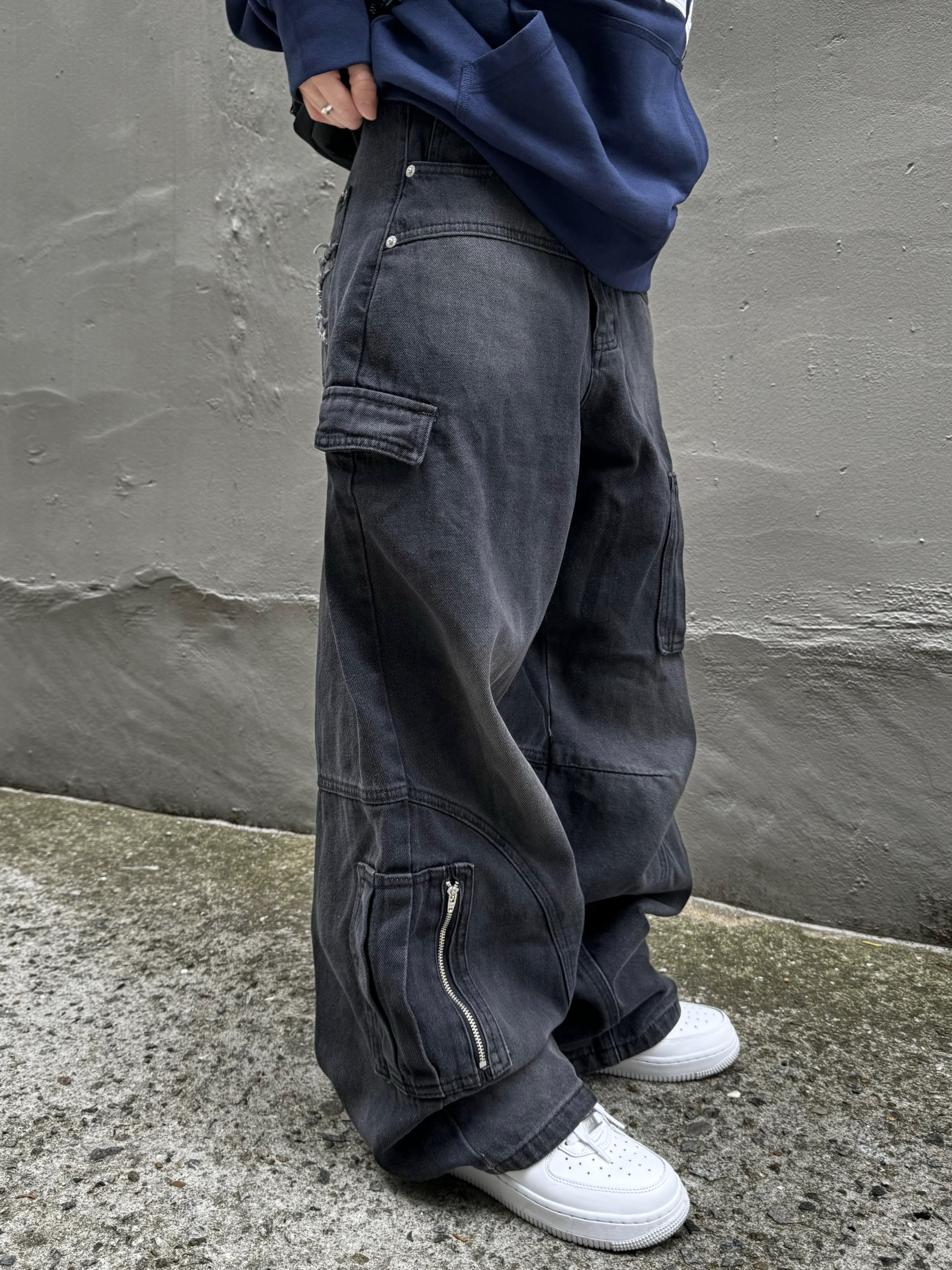 Nike Club Fleece Long Sleeve Fleece Polo Midnight Navy - Asia, Supreme Pigment Print S Logo 6-Panel Black - 23FW 착용 스타일 - 5