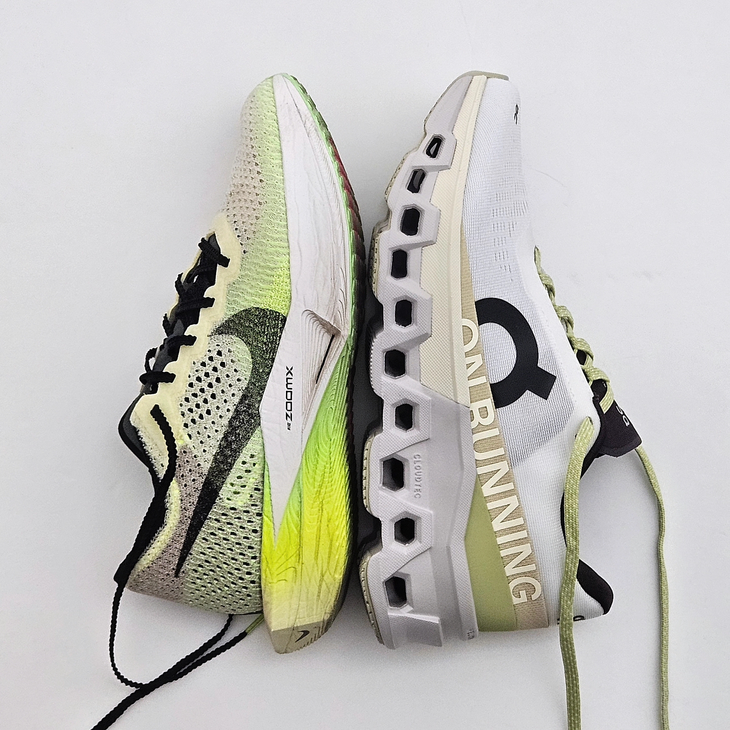 Nike ZoomX Vaporfly Next% 3 FK Luminous Green Black 착용 스타일