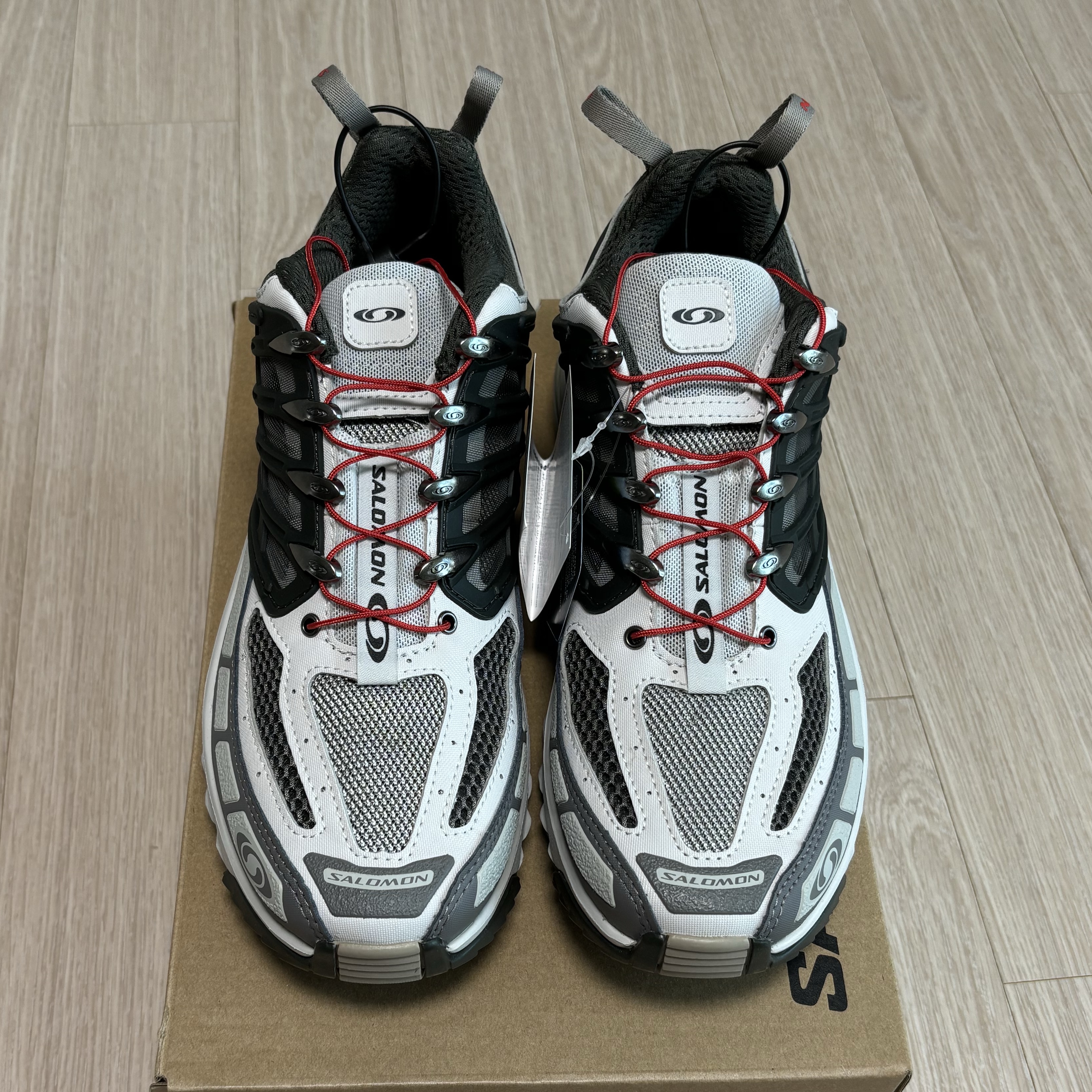 Salomon ACS Pro Beluga Vintage Khaki 착용 스타일 - 2