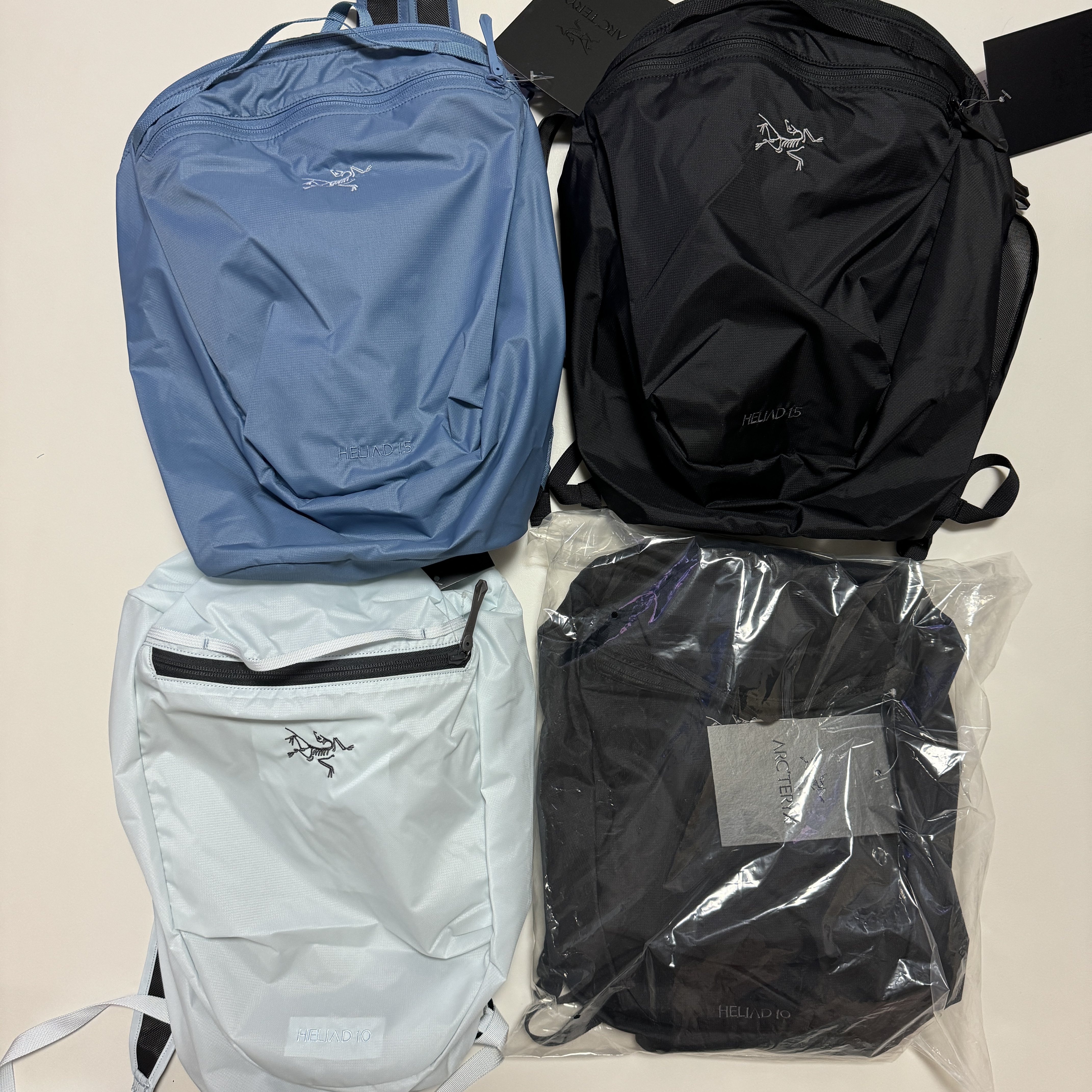 Arc'teryx Heliad 15 Backpack Stone Wash, Arc'teryx Heliad 10 Backpack Black 착용 스타일 - 1