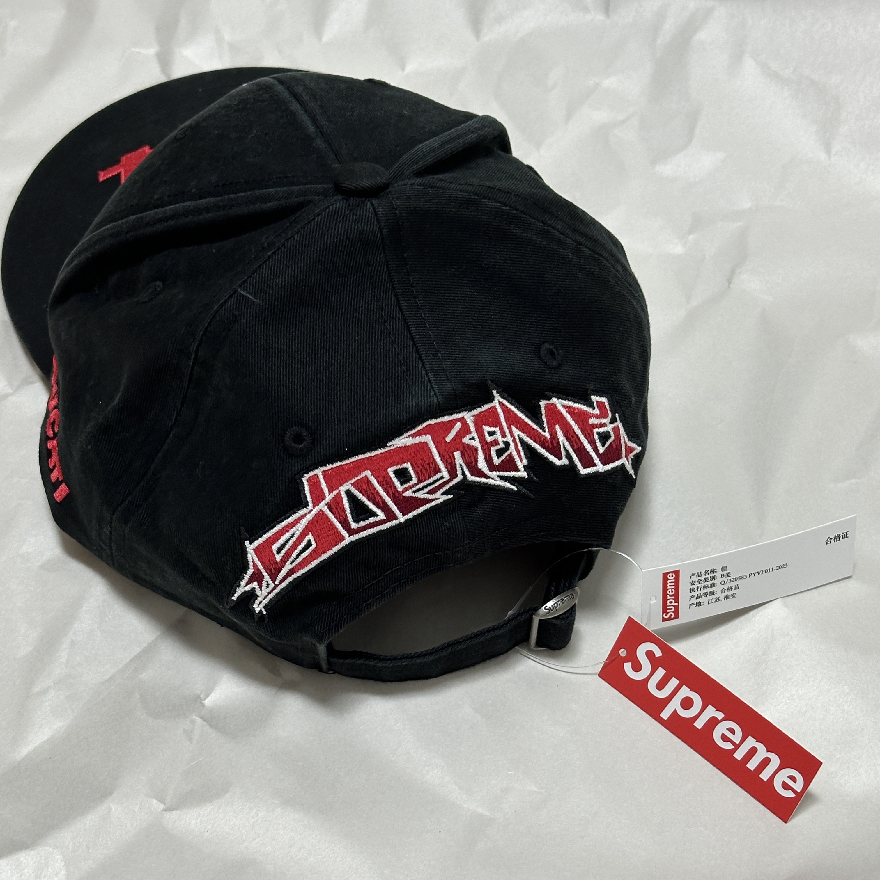 Supreme x Ducati 6-Panel Black - 24SS 착용 스타일 - 1