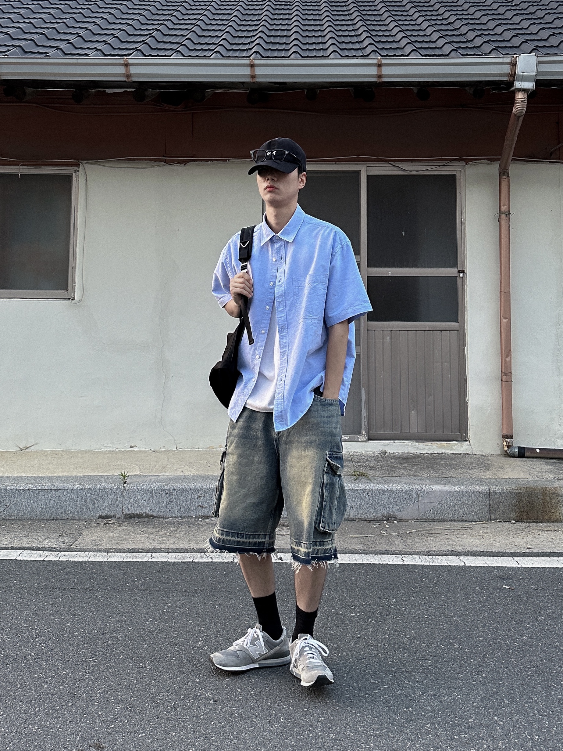 New Balance 996 Grey 착용 스타일