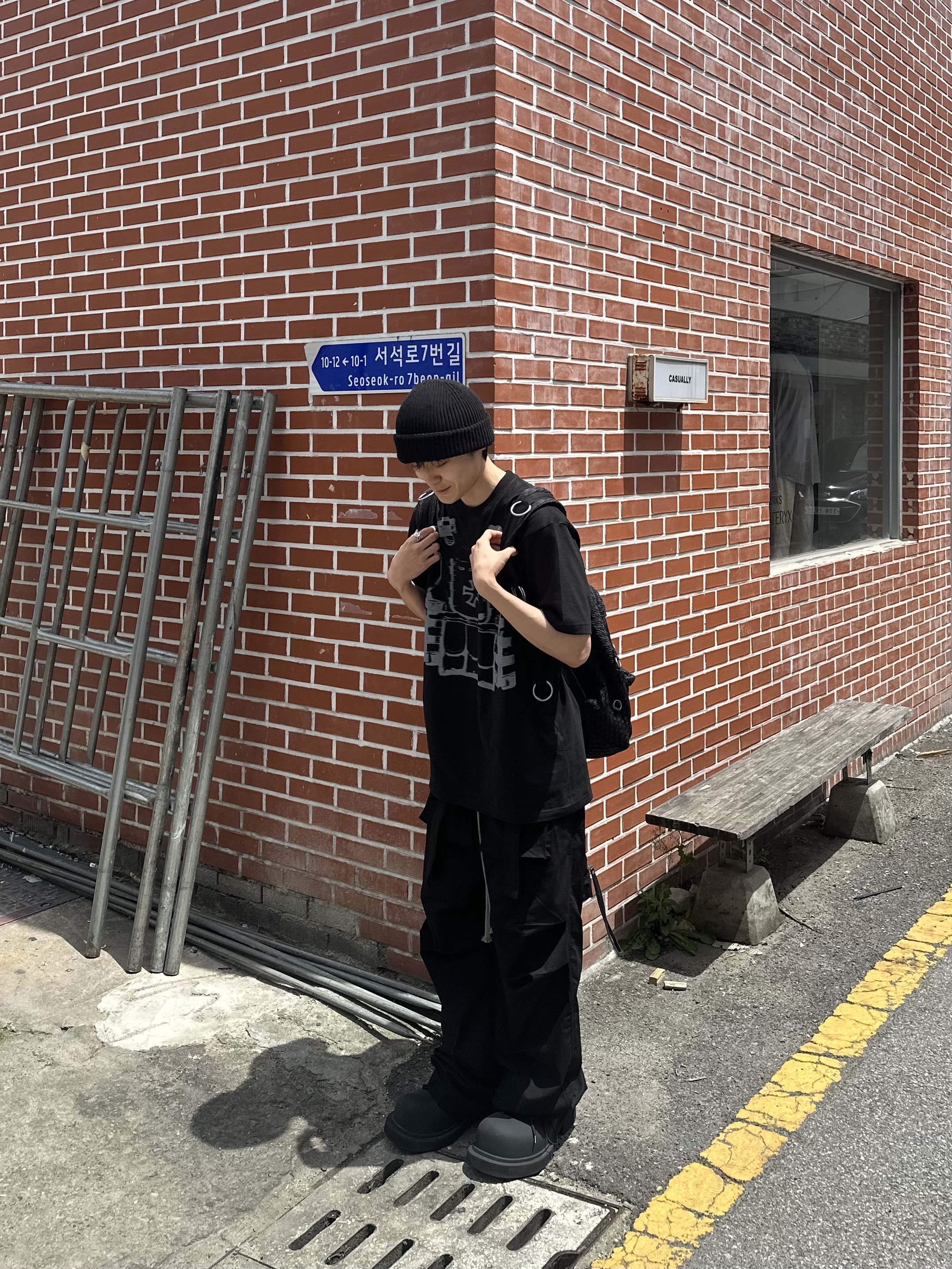 Balenciaga Steroid Derby Black 착용 스타일 - 1