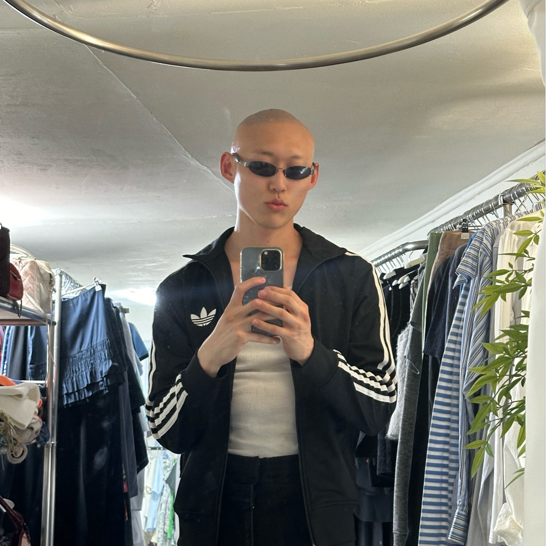 Adidas Adicolor Classics Firebird Track Top Black - KR Sizing, Saint Laurent Army Boots in Smooth Leather Noir 착용 스타일 - 3