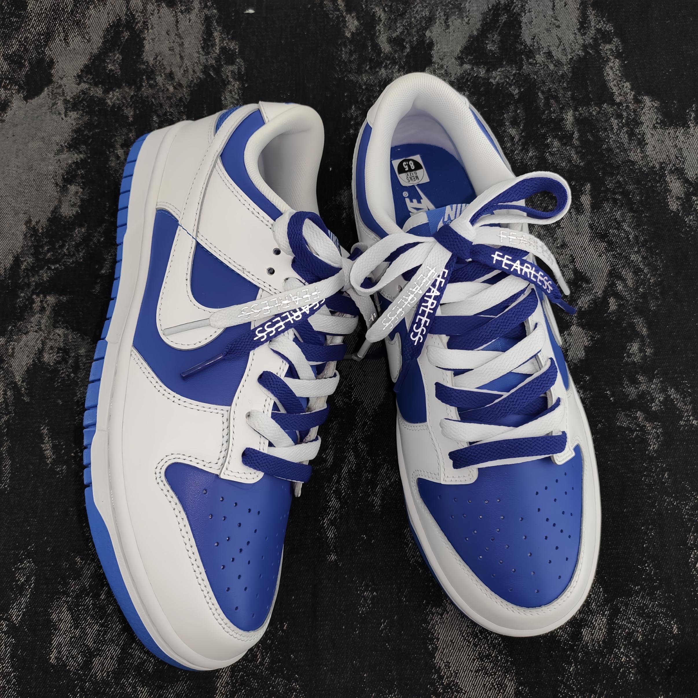 Nike Dunk Low Retro Racer Blue and White 착용 스타일