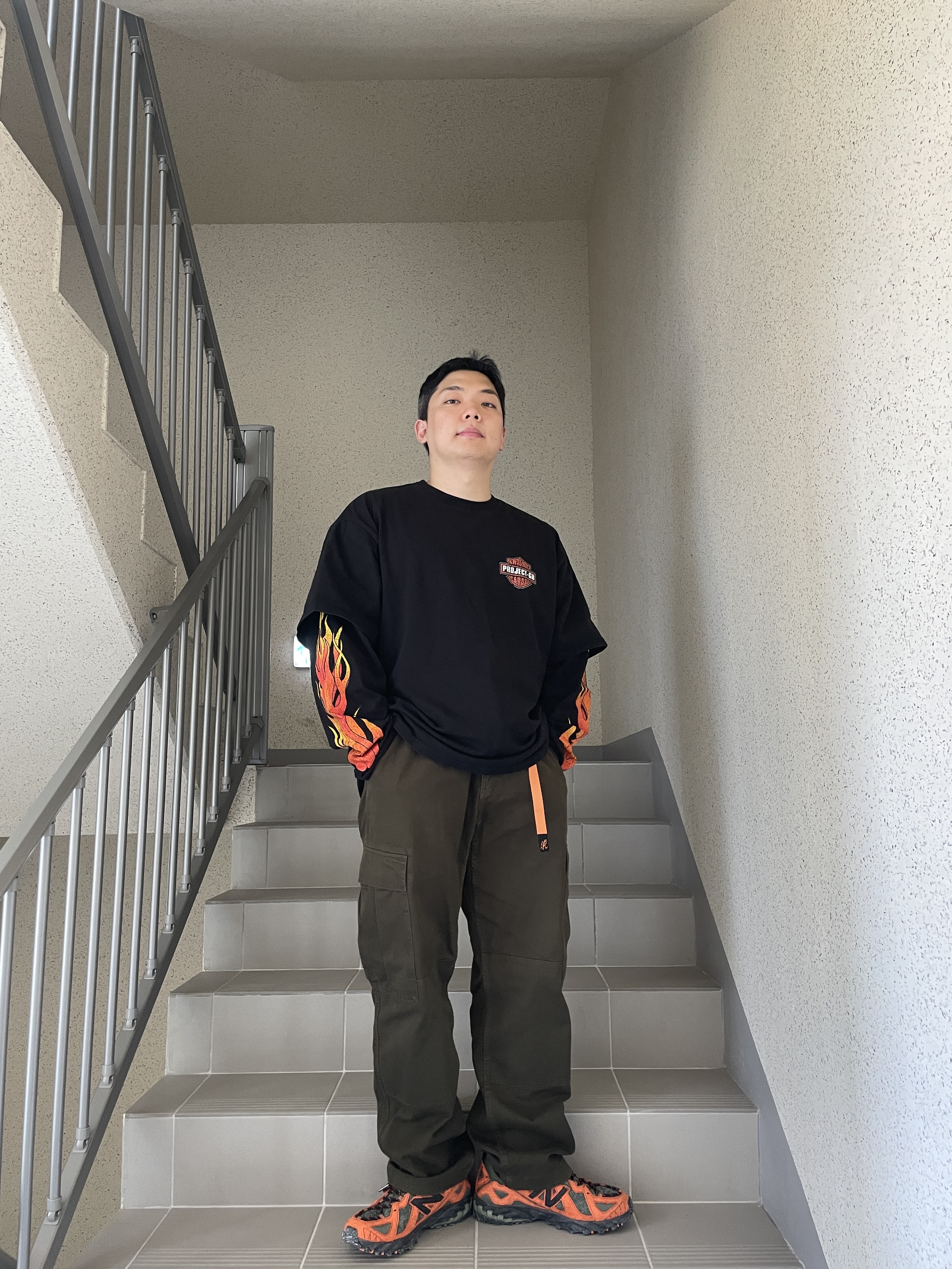 New Balance x Joe Freshgoods Beneath the Surface 610 Lil Swamps Orange 착용 스타일 - 2