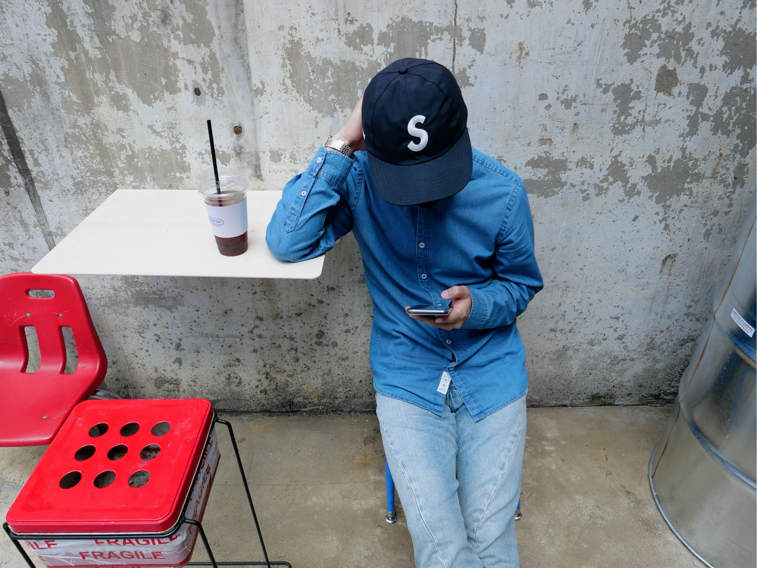 Supreme Gore-Tex S Logo 6-Panel Black - 20FW 착용 스타일