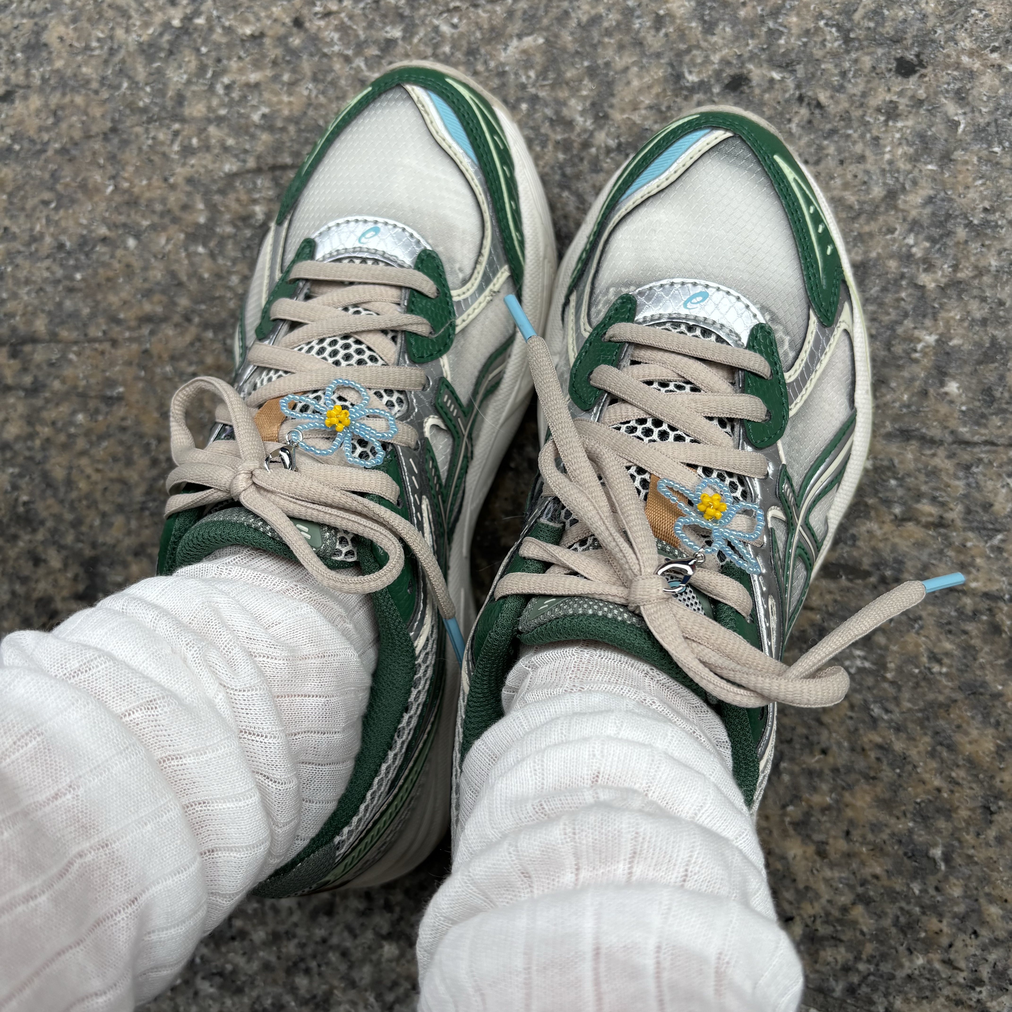 Asics x Above The Clouds GT-2160 Cream Shamrock Green 착용 스타일 - 2