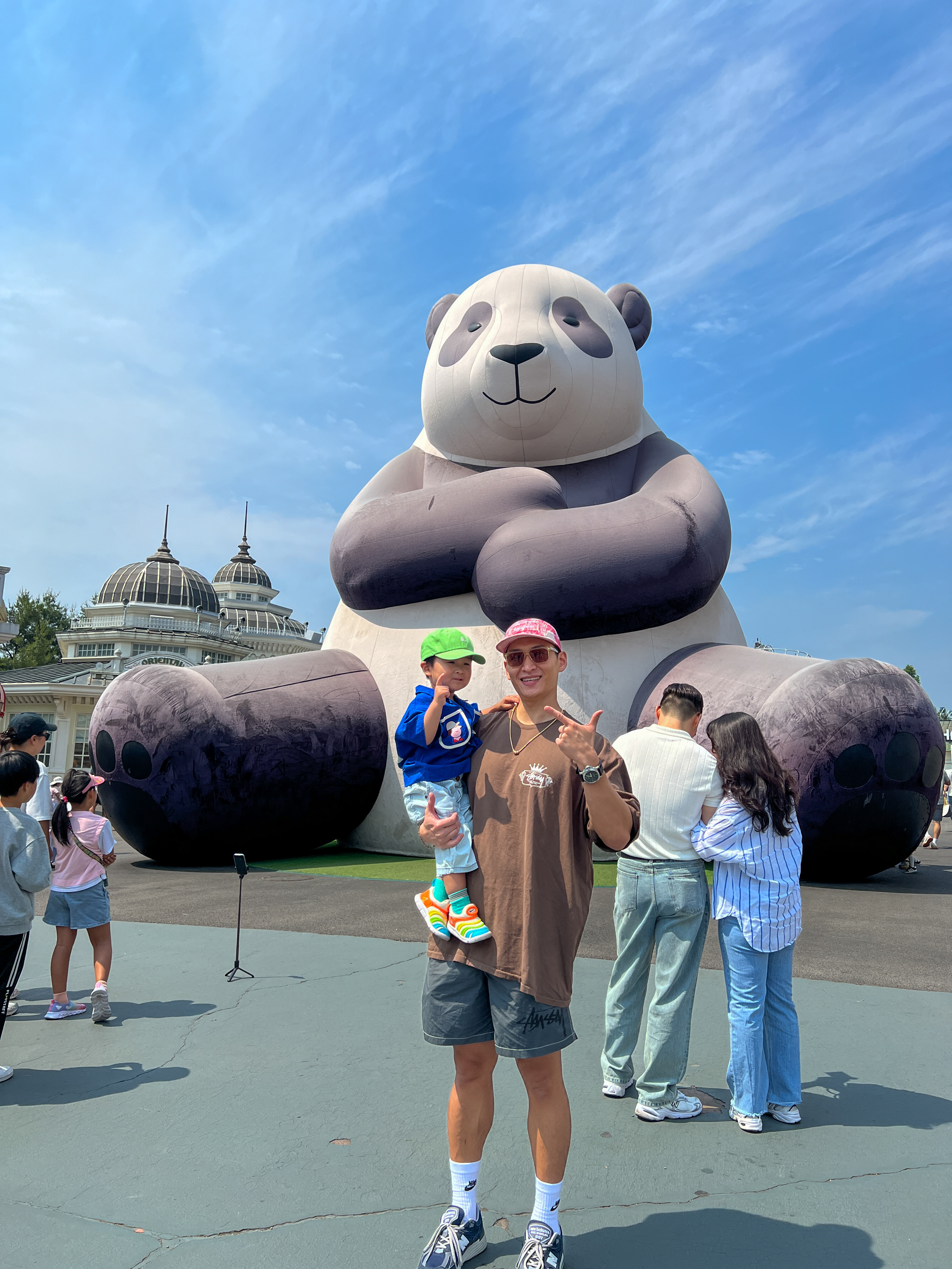 Supreme Bleached Chino Camp Cap Red - 24SS, Stussy x Our Legacy Work Shop Water Shorts Charcoal 착용 스타일