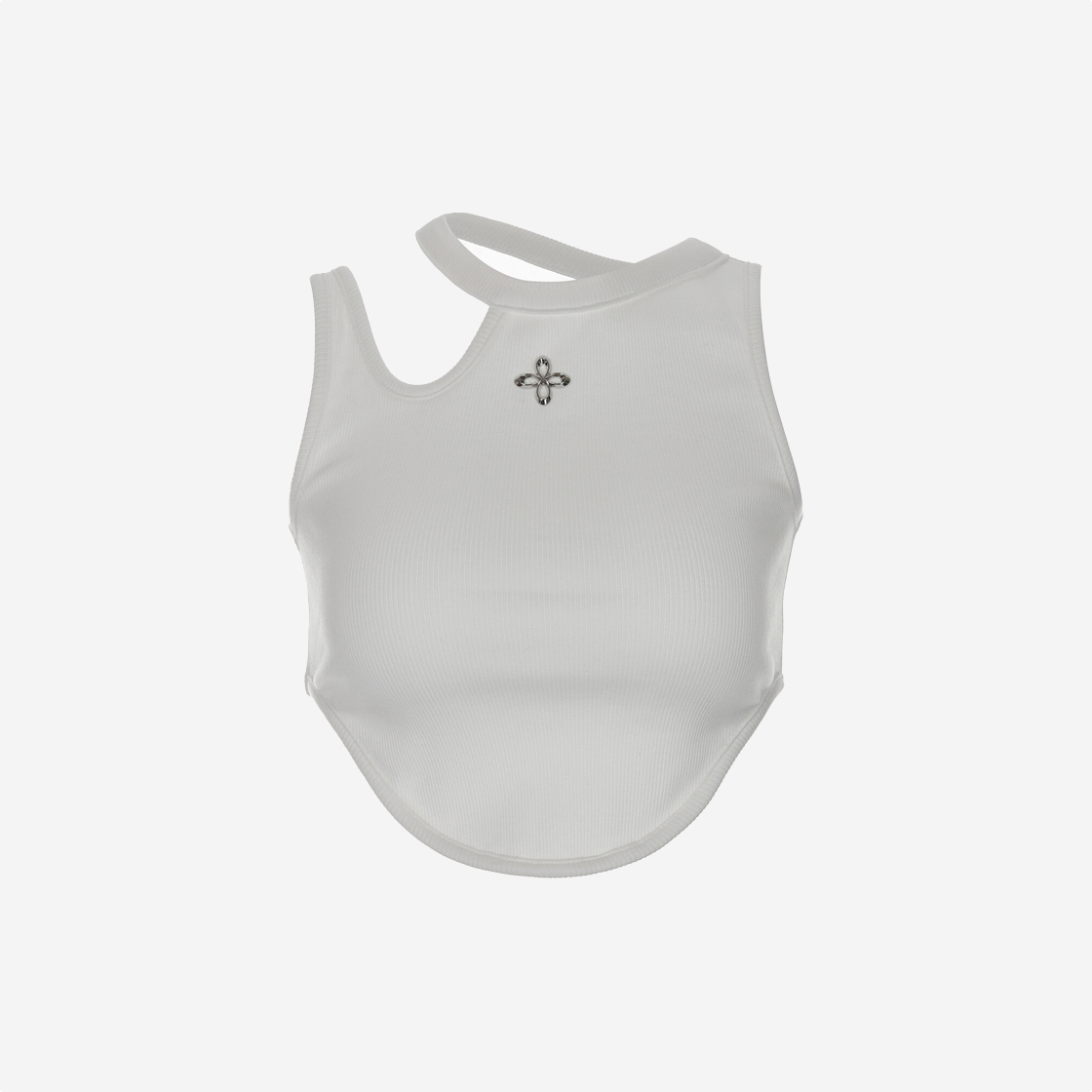 【SURGERY】 dekki clover logo sleeveless 'white' 써저리 메탈 클로버 로고 슬리브리스 화이트 | Surgery | KREAM